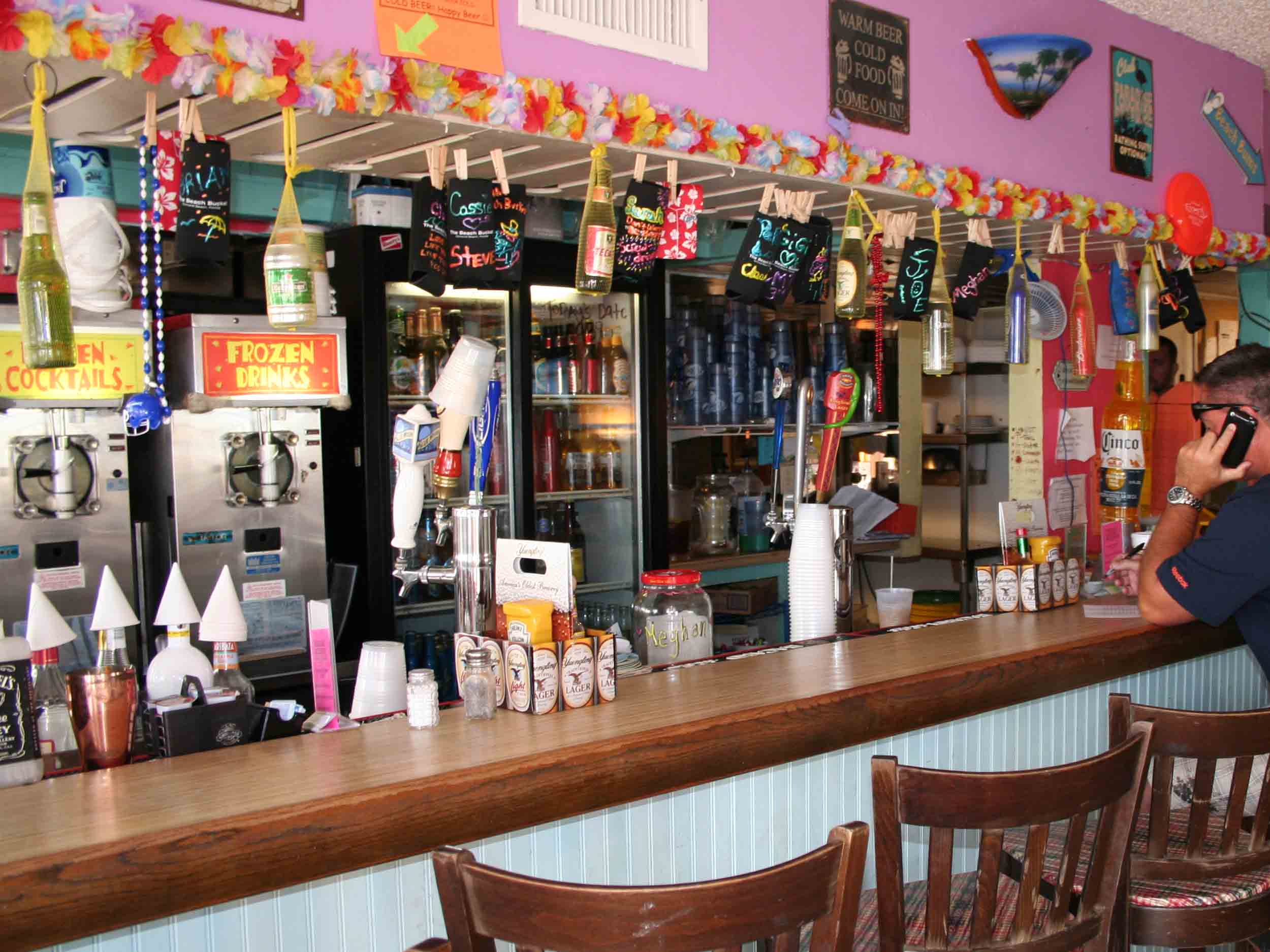 The Beach Bucket Interior Bar