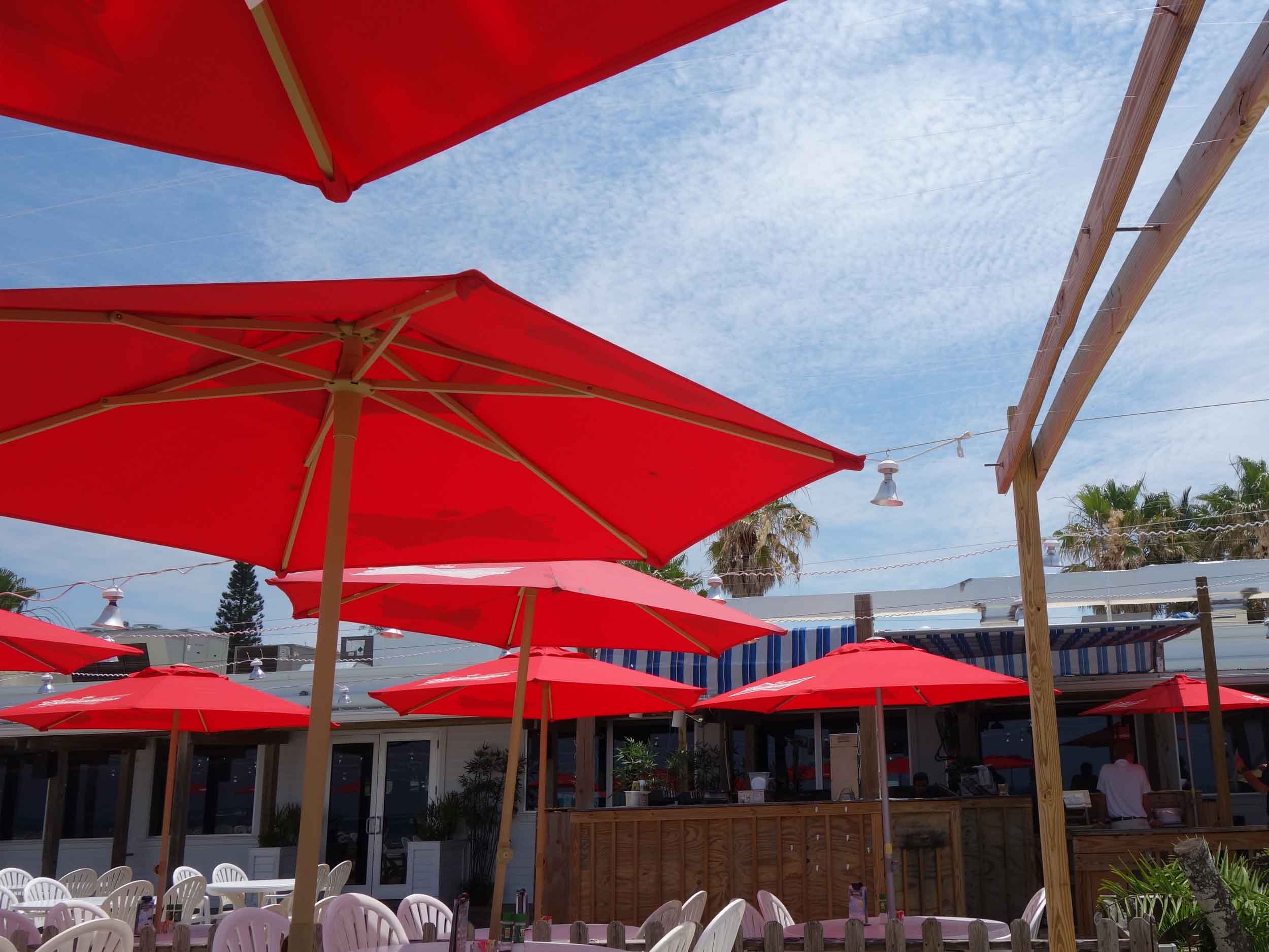 Beach House Waterfront Restaurant Umbrellas