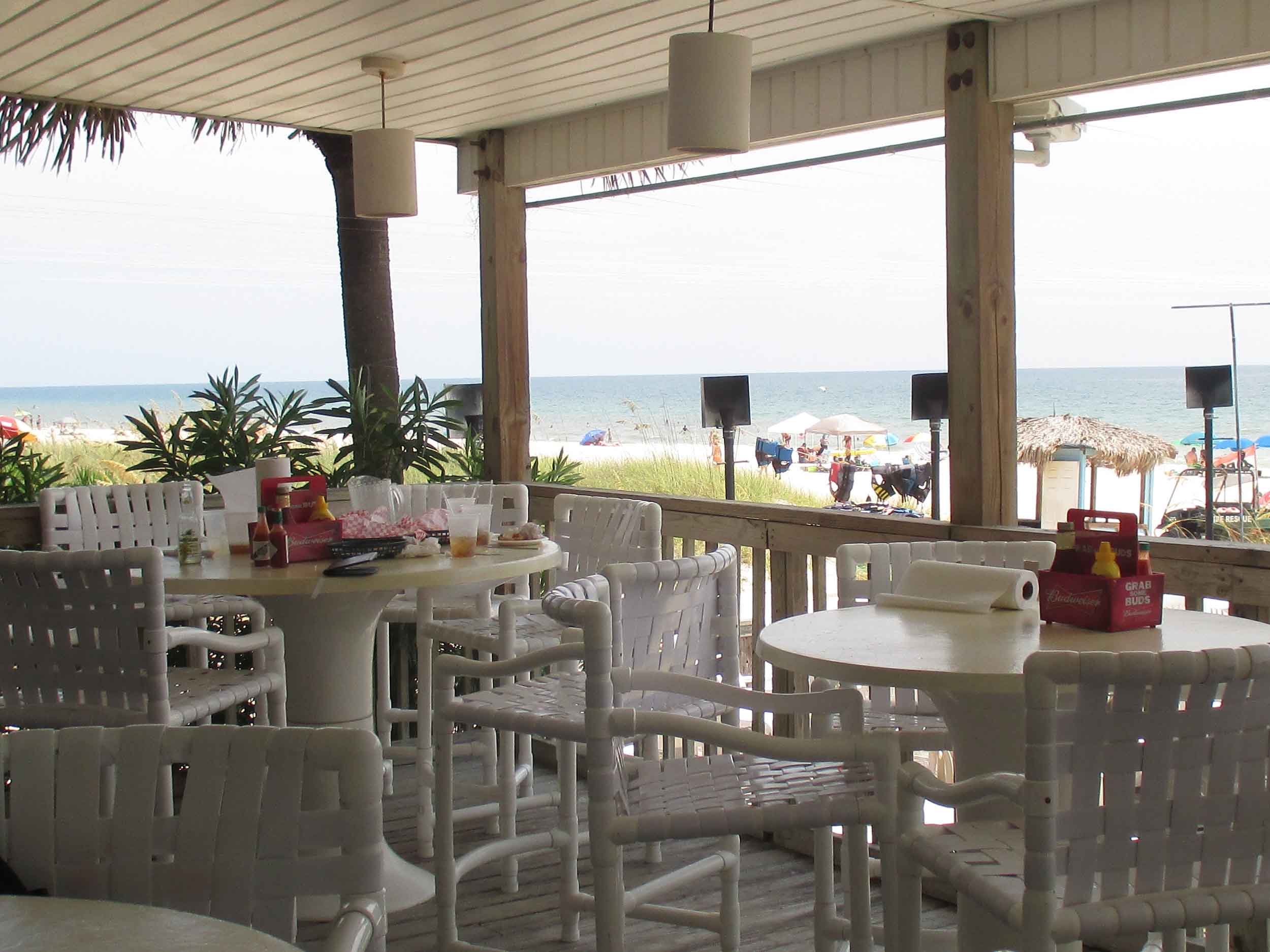 The Blue Parrot Oceanfront Cafe Patio Tables
