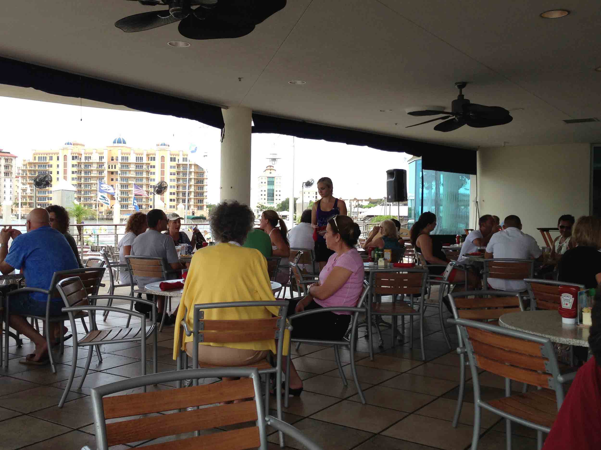 Blue Sunshine Patio Bar and Grill Tables