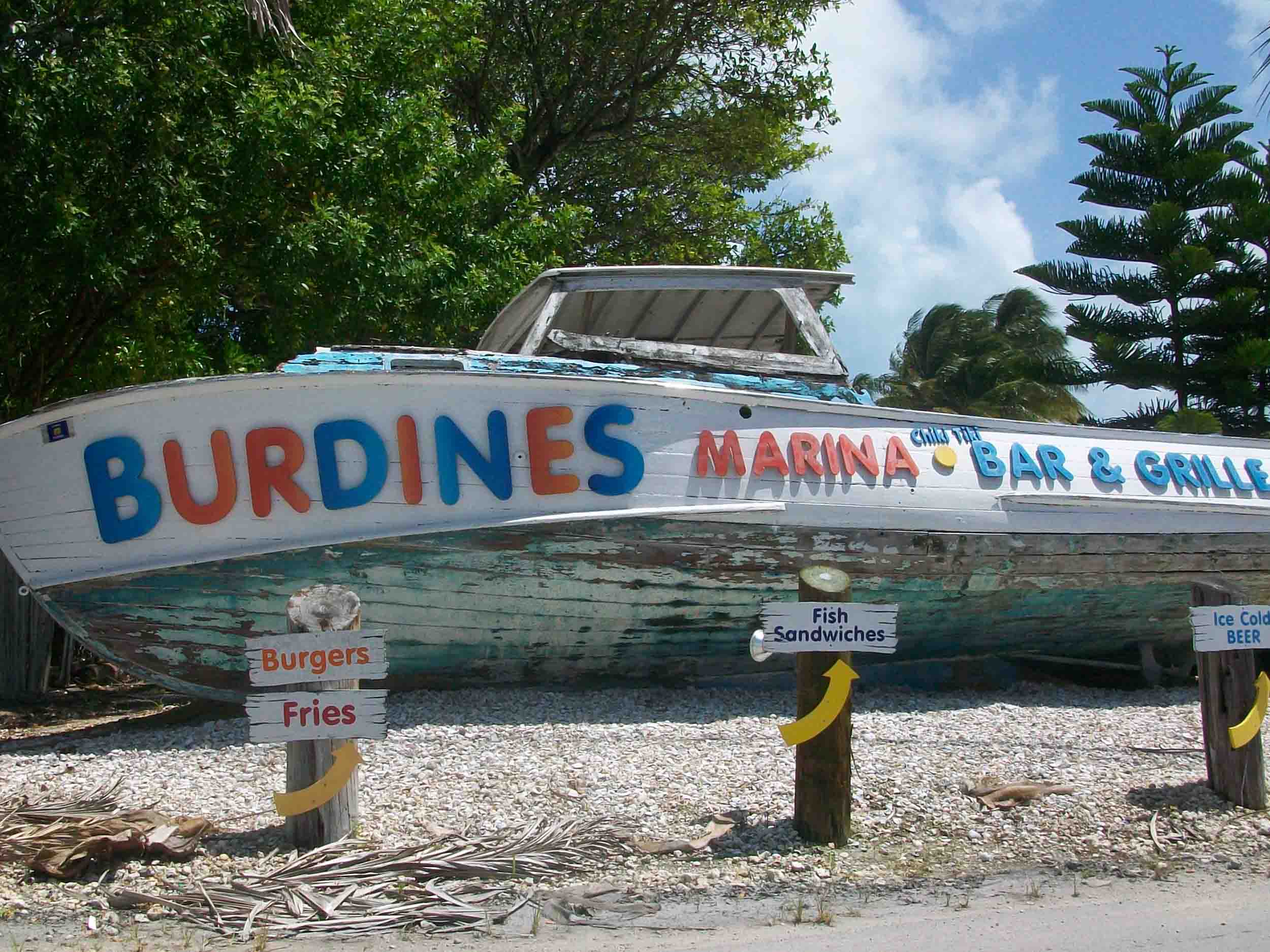 Burdines Waterfront ChikiTiki Sign