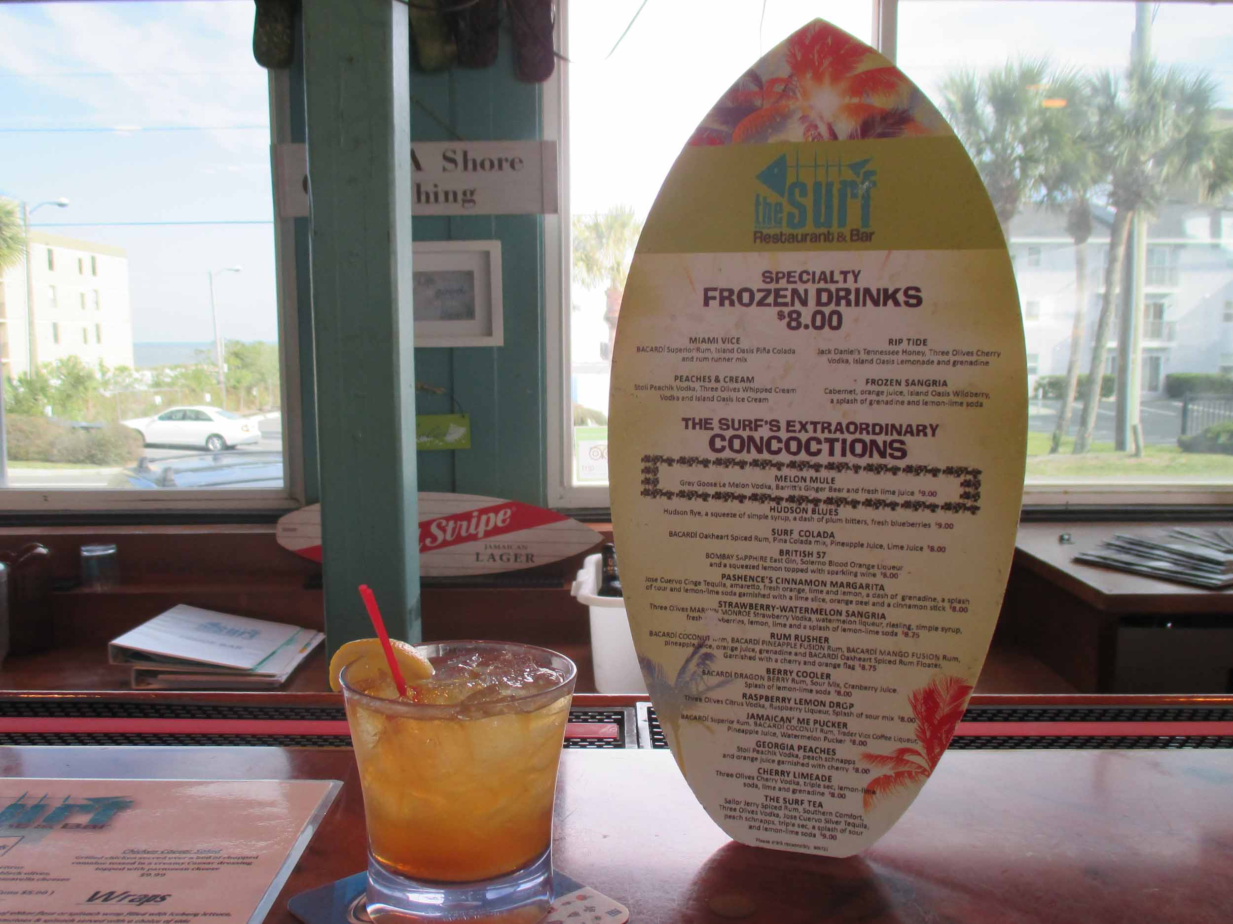 The Surf Restaurant and Bar Drinks