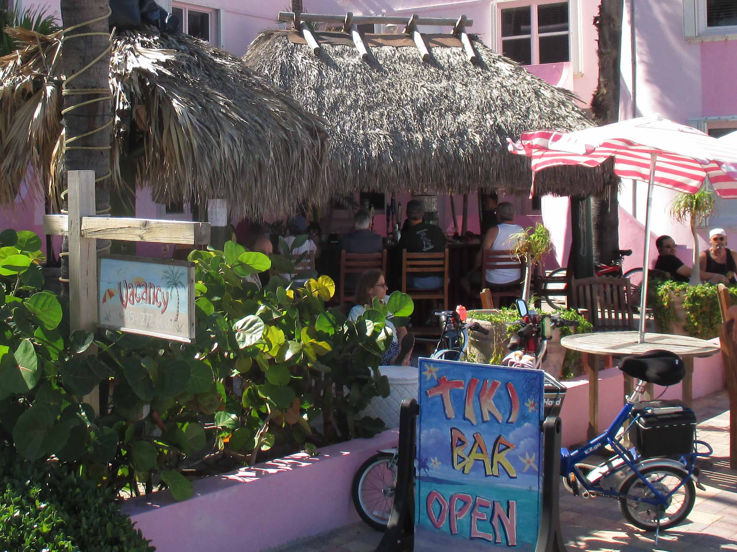 Tiki Bar at the Walkabout Beach Resort Entrance