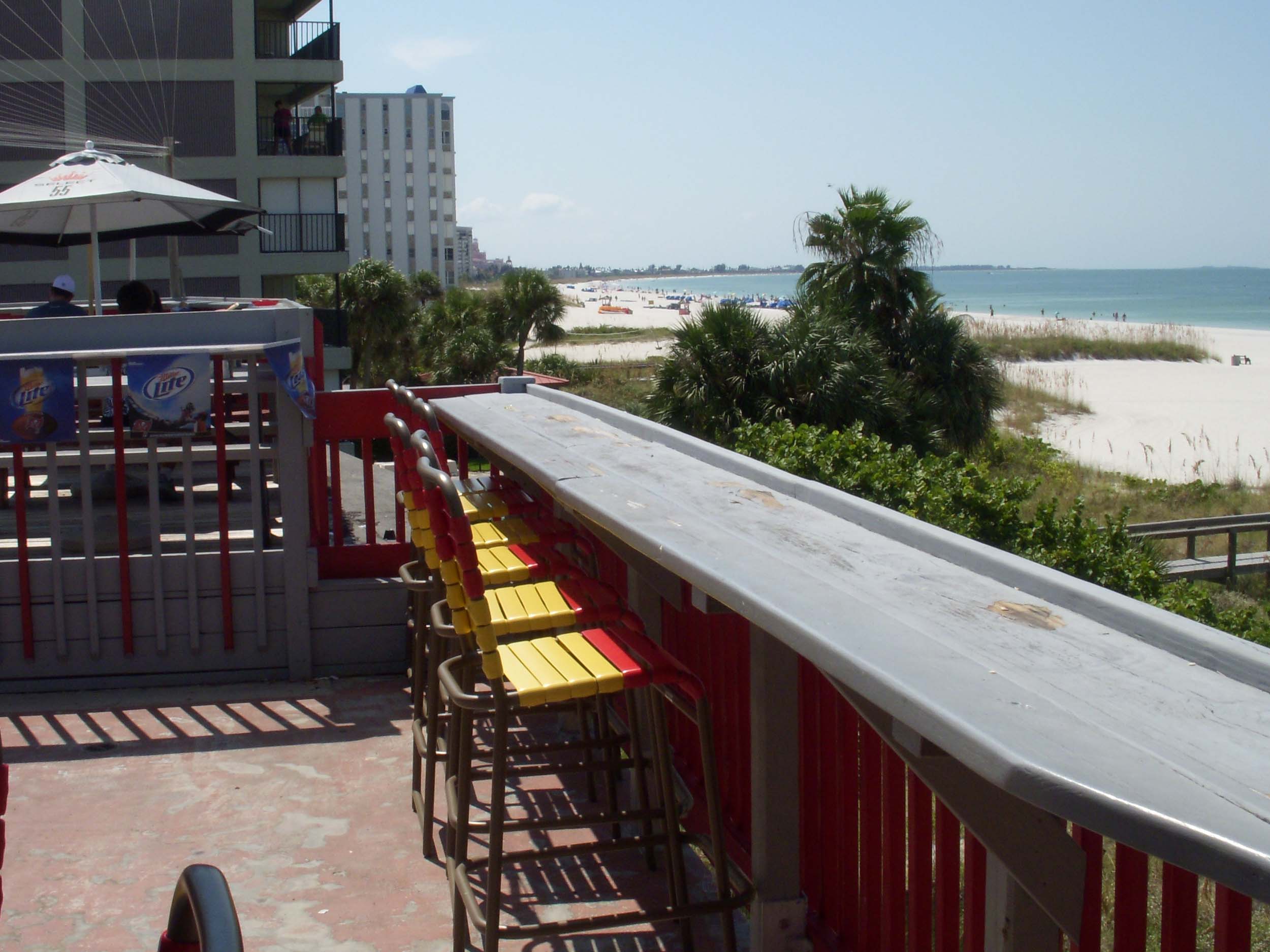 Crabby Bill's Deck Beach View