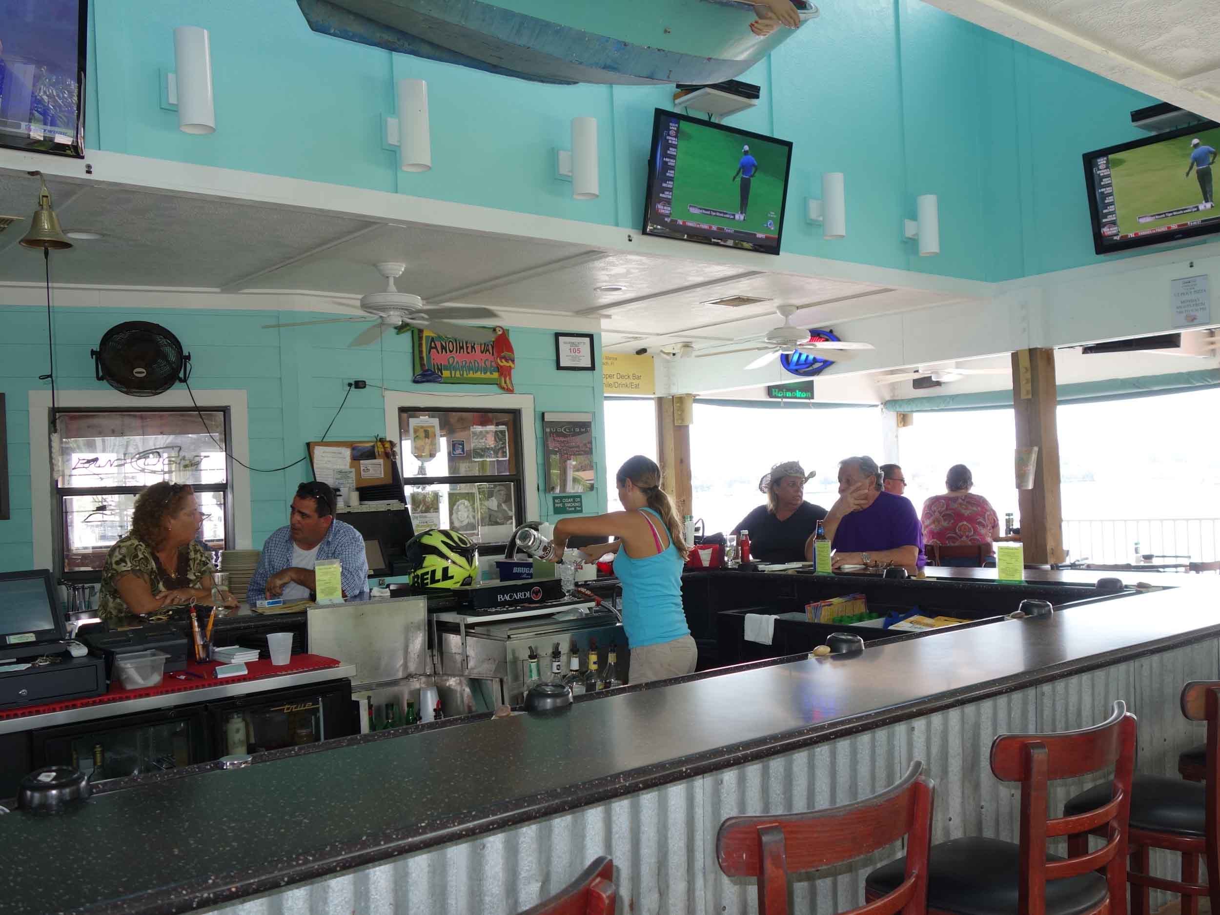 Petey's Upper Deck Bar Area