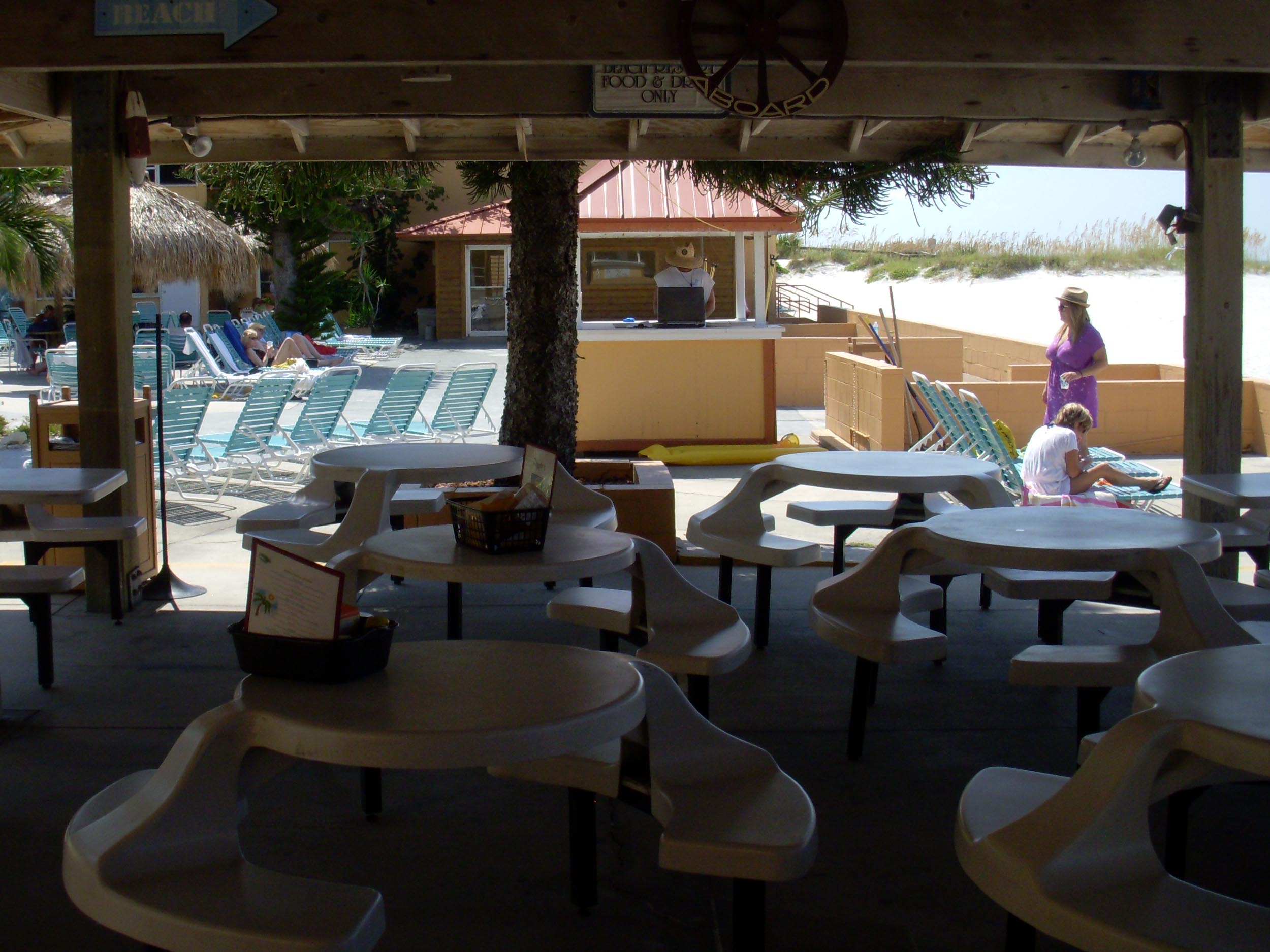 Flipper's Beach Bar Seating Area
