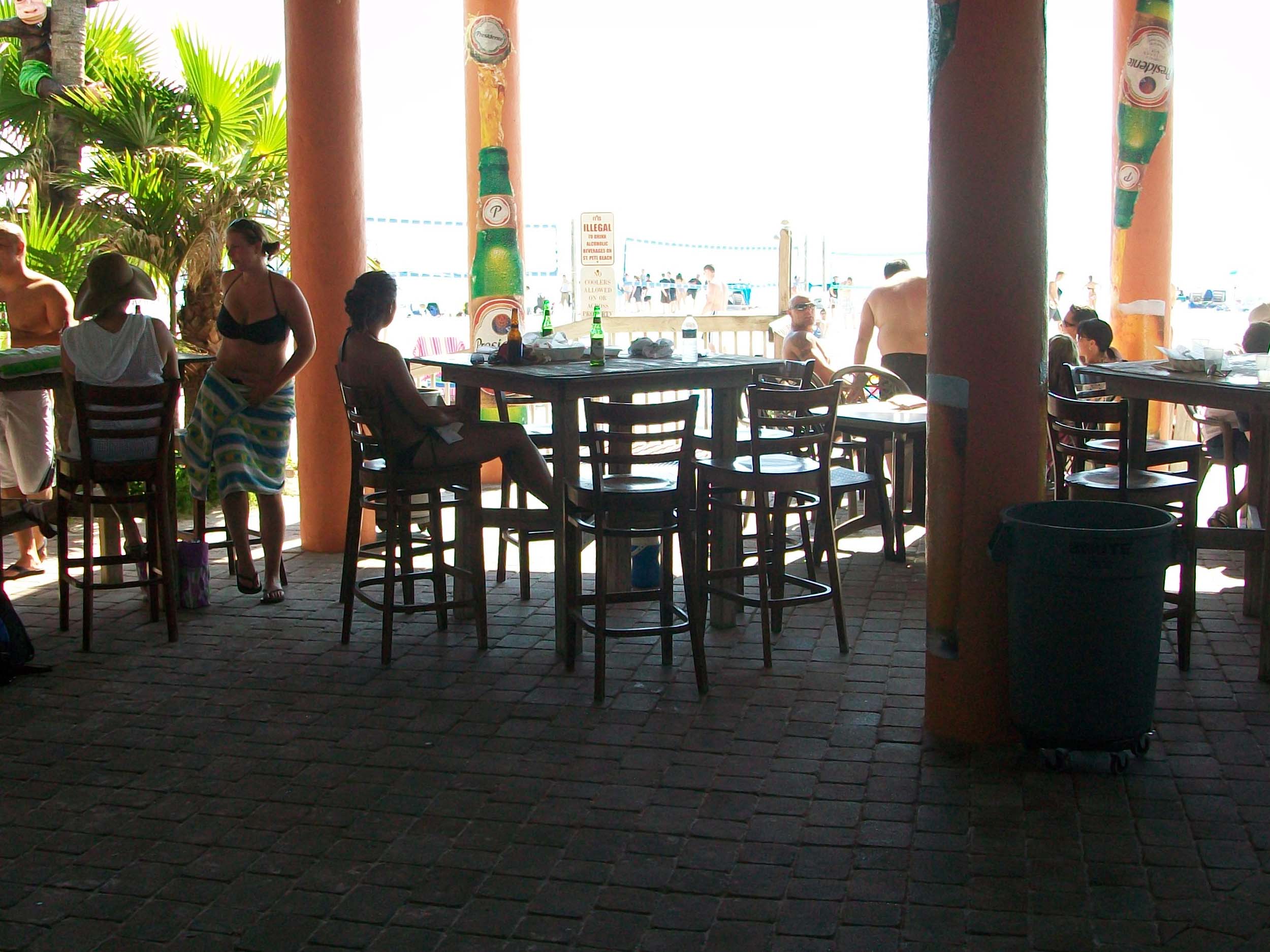 Flipper's Beach Bar Tables