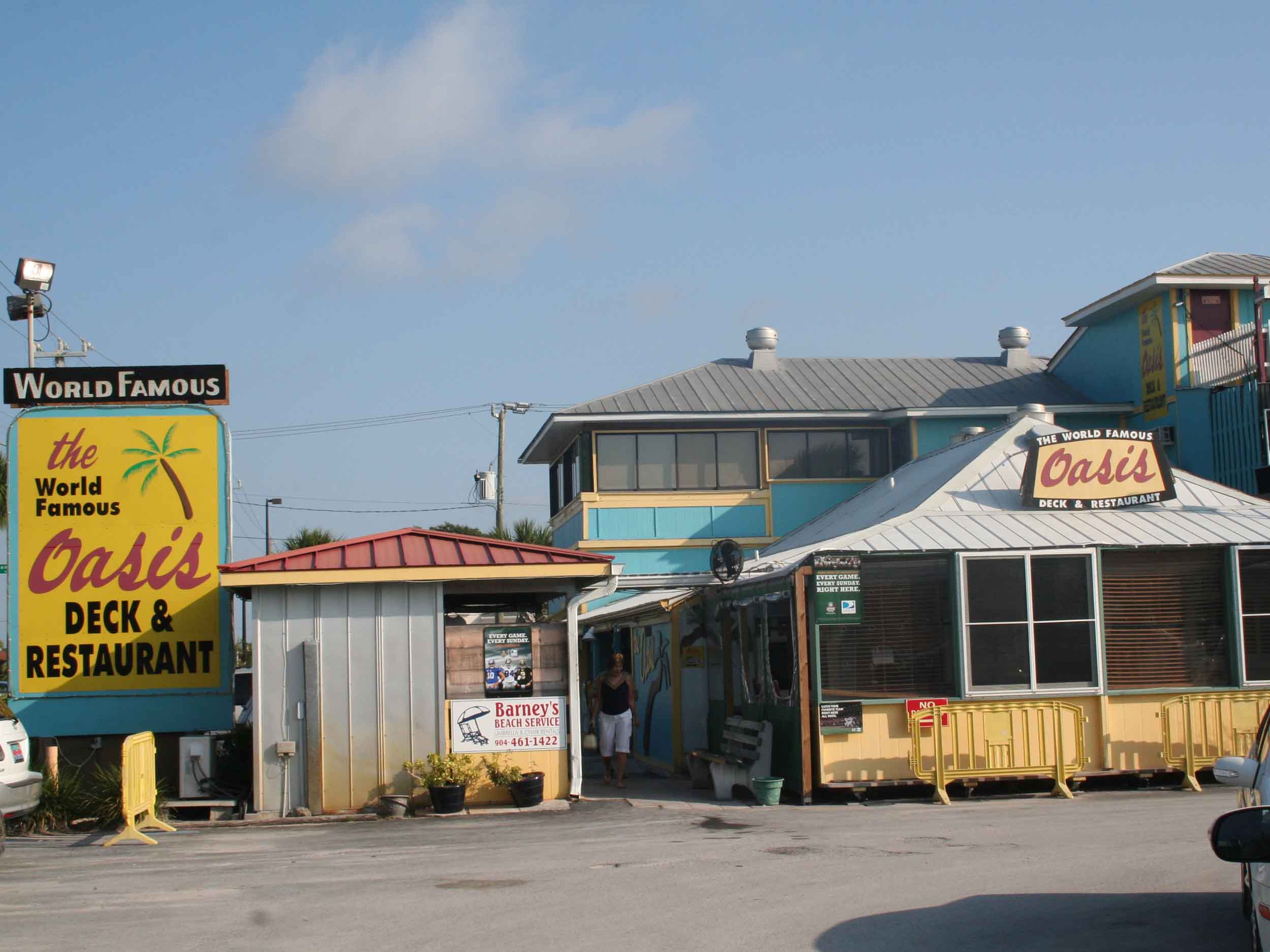 The Oasis Deck and Restaurant Exterior