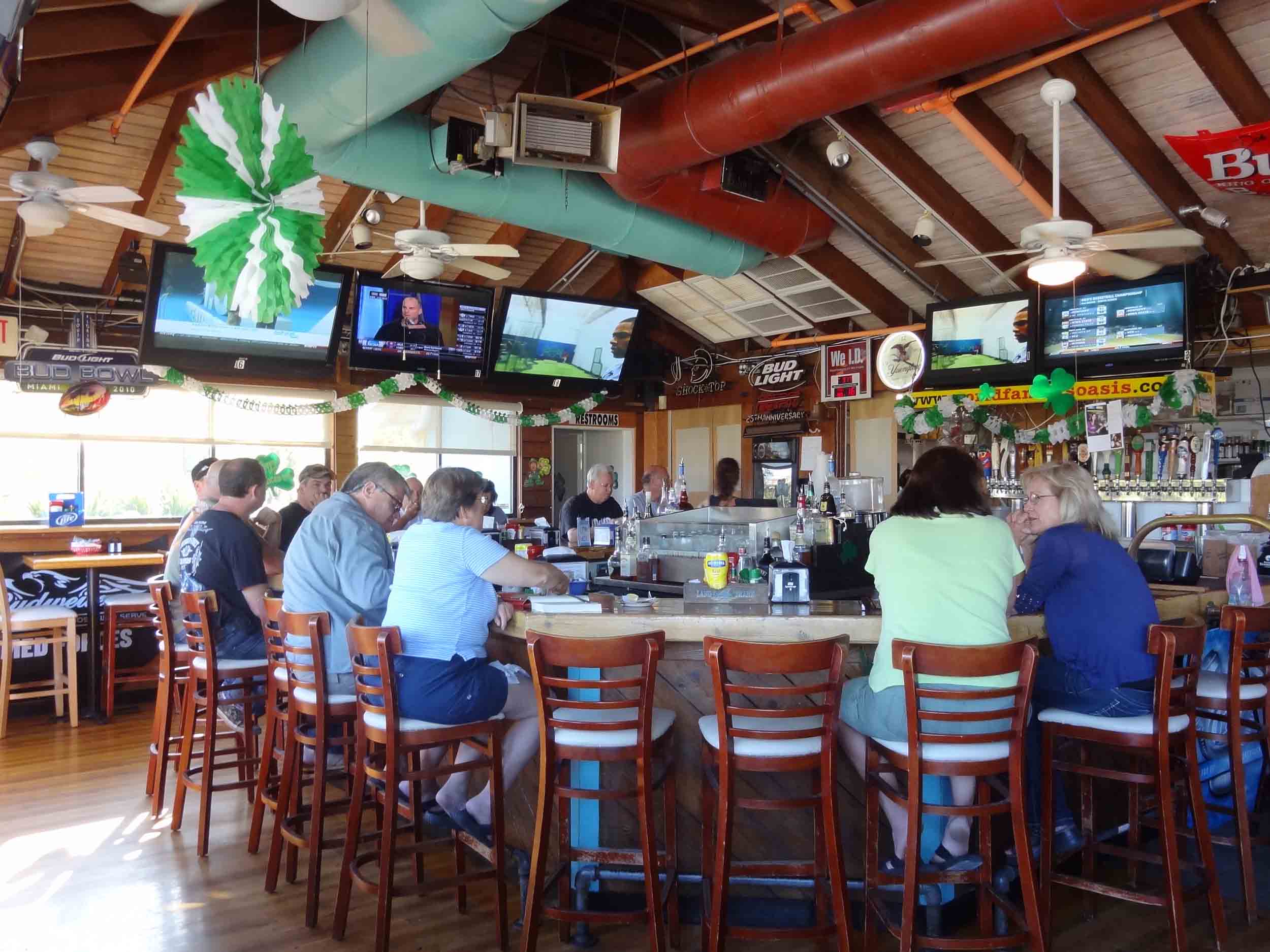 The Oasis Deck and Restaurant Interior Bar Area