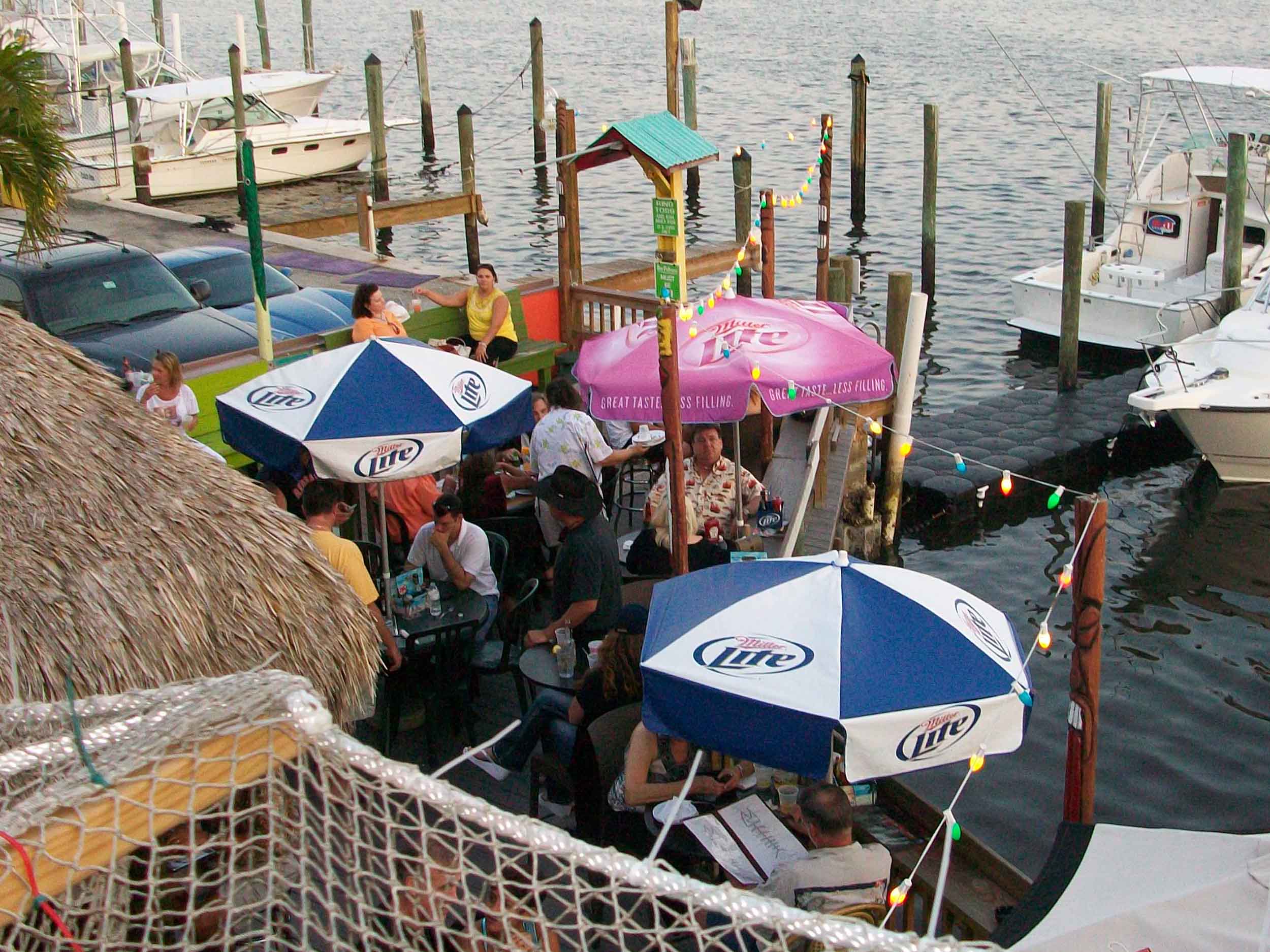 Old Key Lime House Tables on the Water