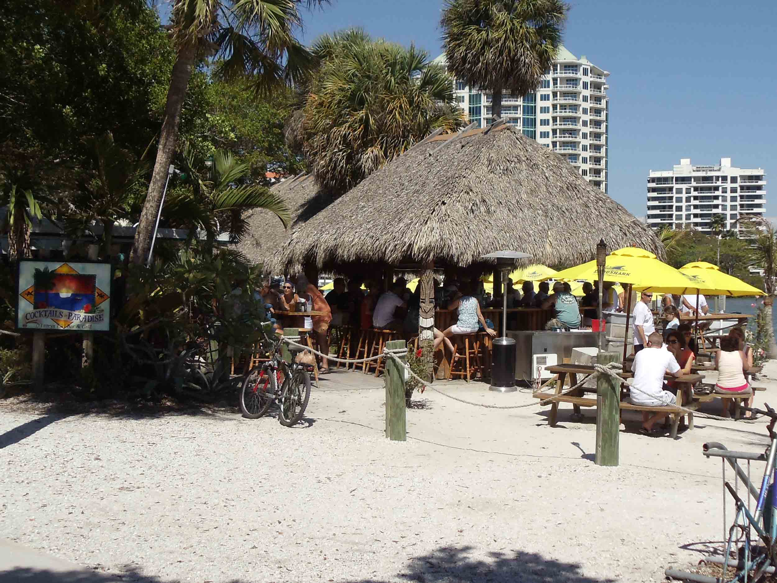 Oleary's Tiki Bar and Grill Beach Area