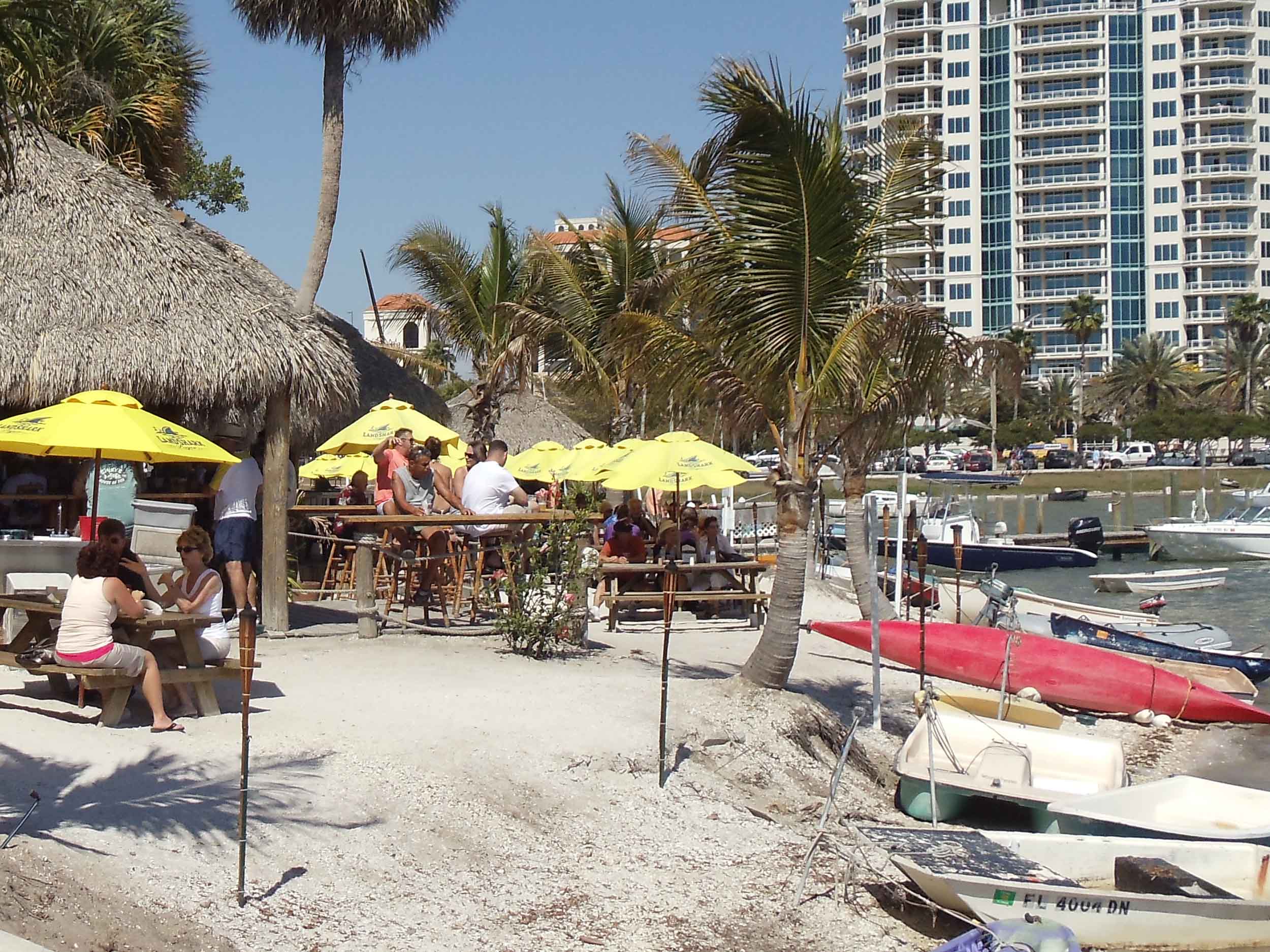 Oleary's Tiki Bar and Grill Beach Area