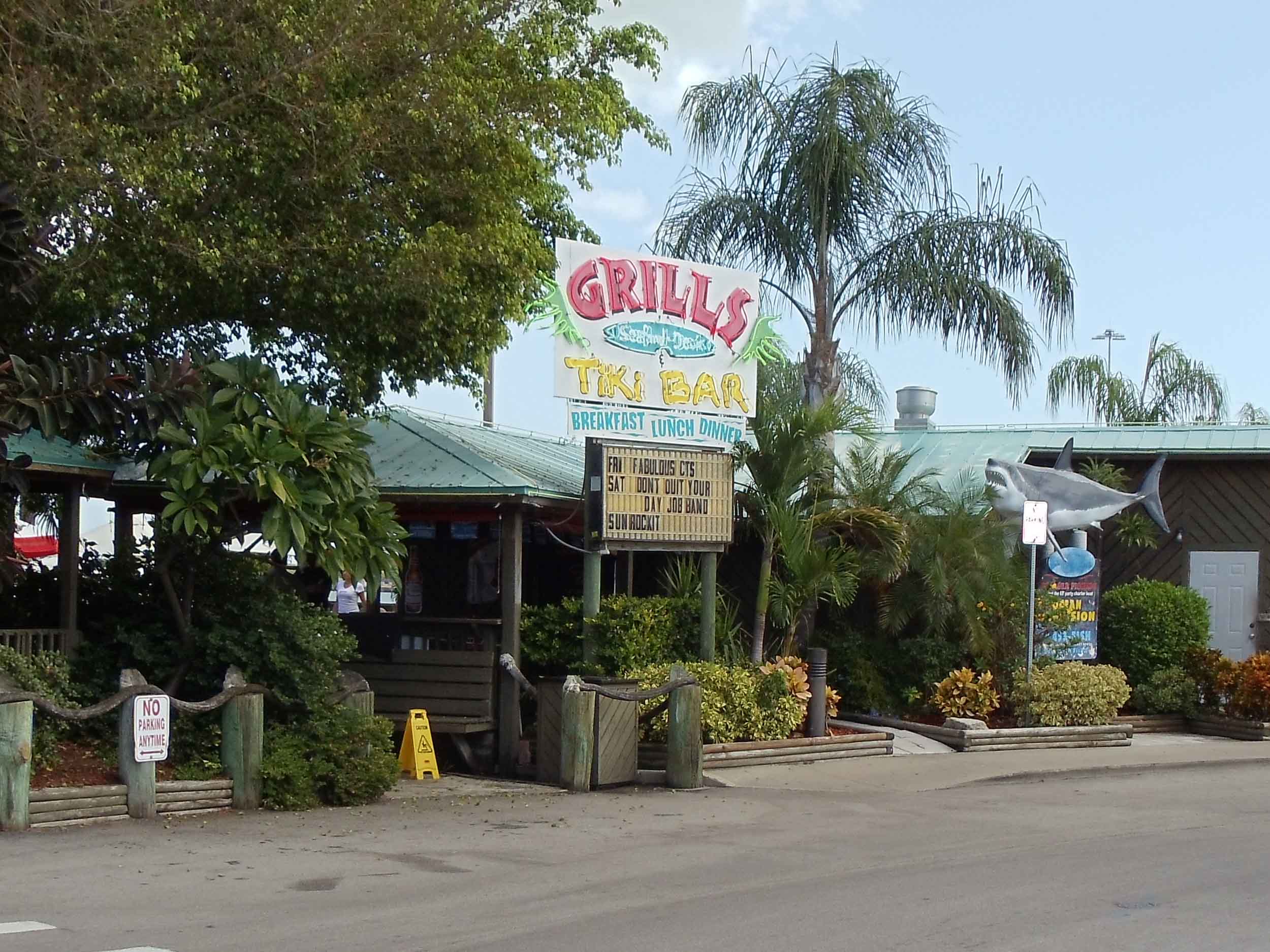 Grills Seafood Deck and Tiki Bar Entrance