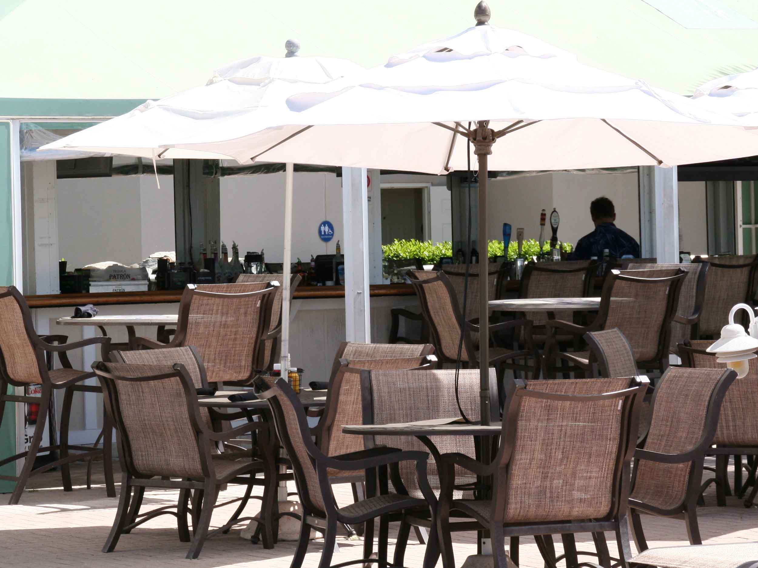 Lido Beach Resort Tiki Bar Seating Area