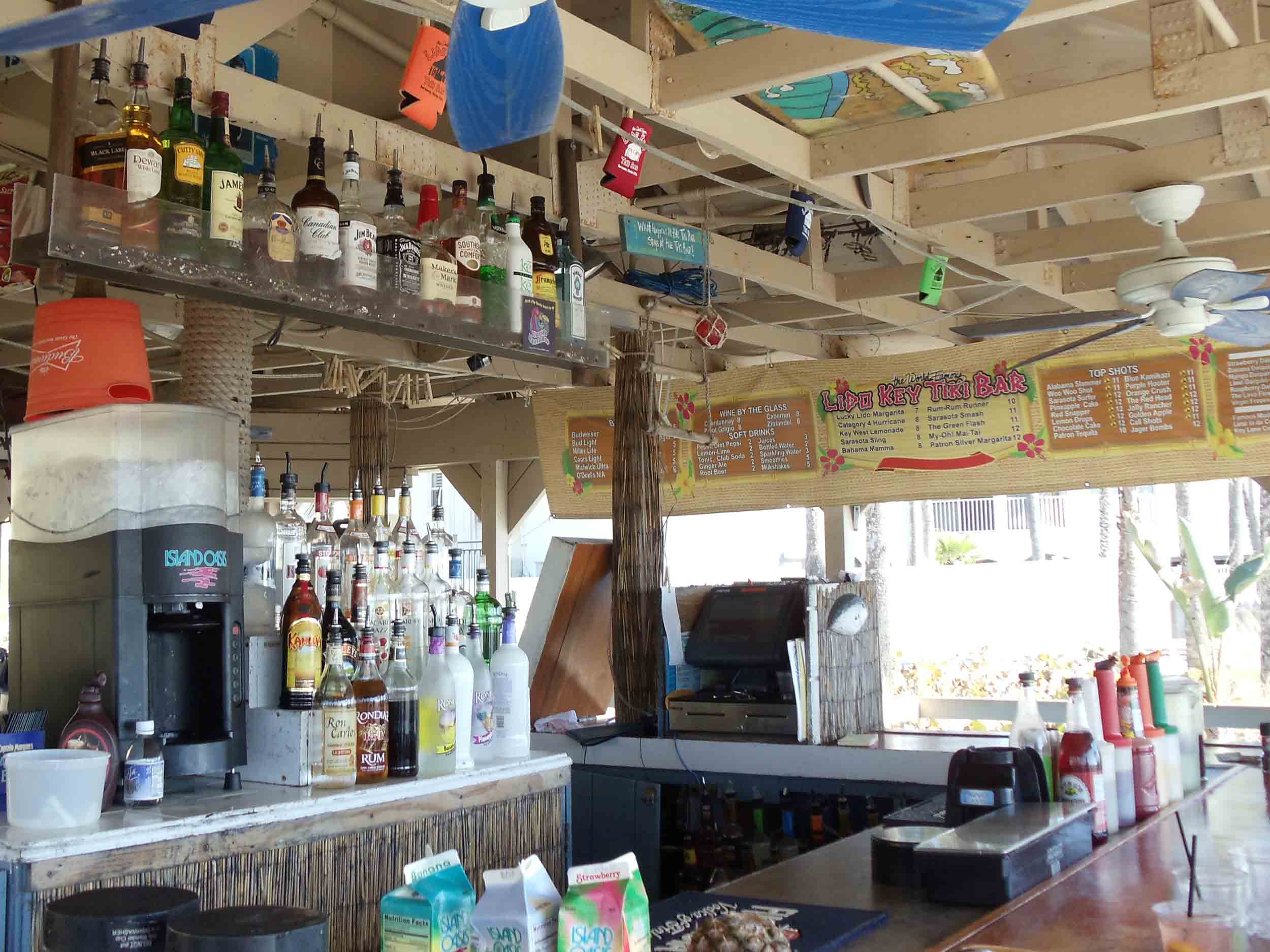 Lido Key Tiki Bar Area