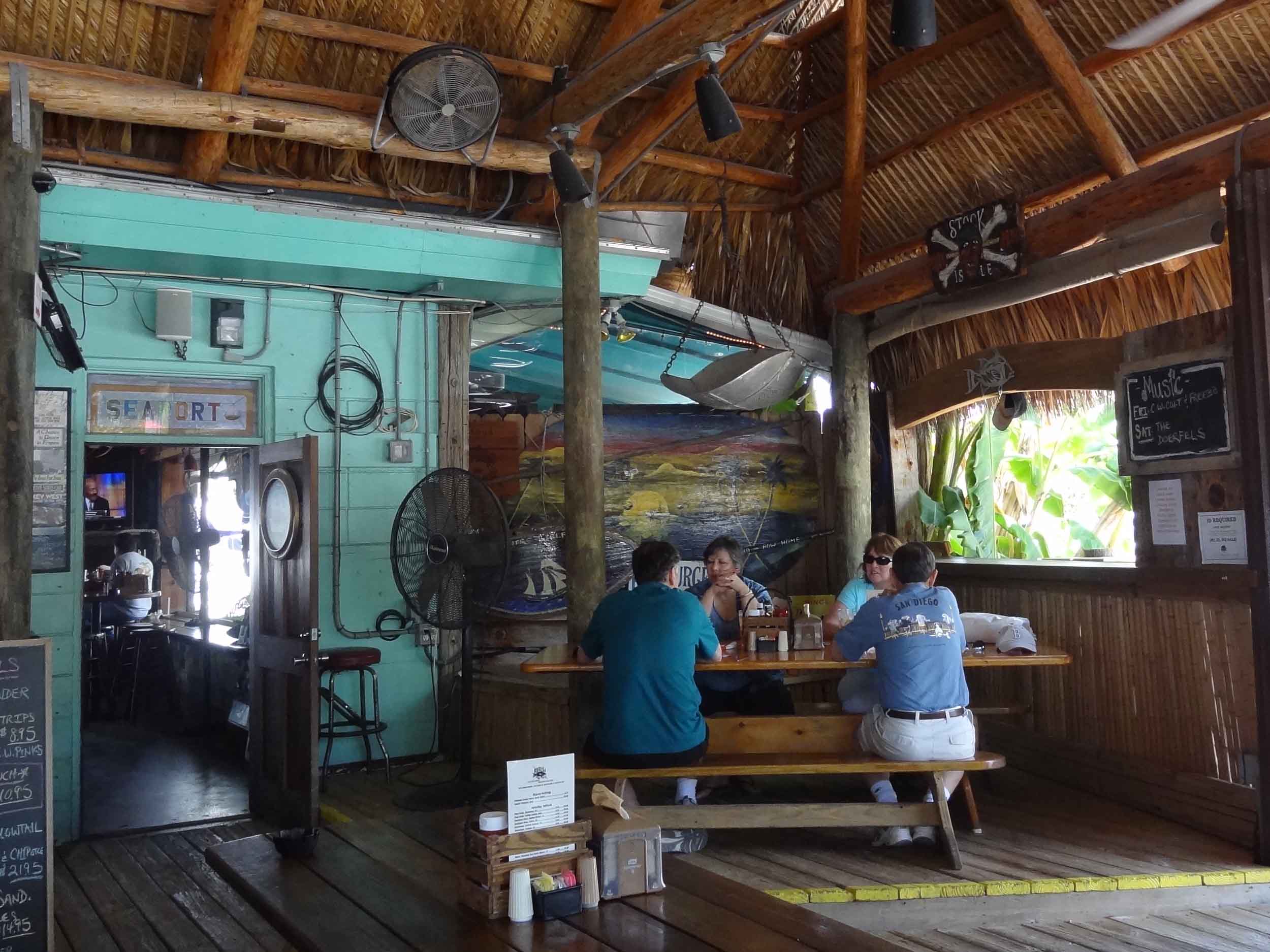 Hogfish Bar and Grill Inside Seating Area