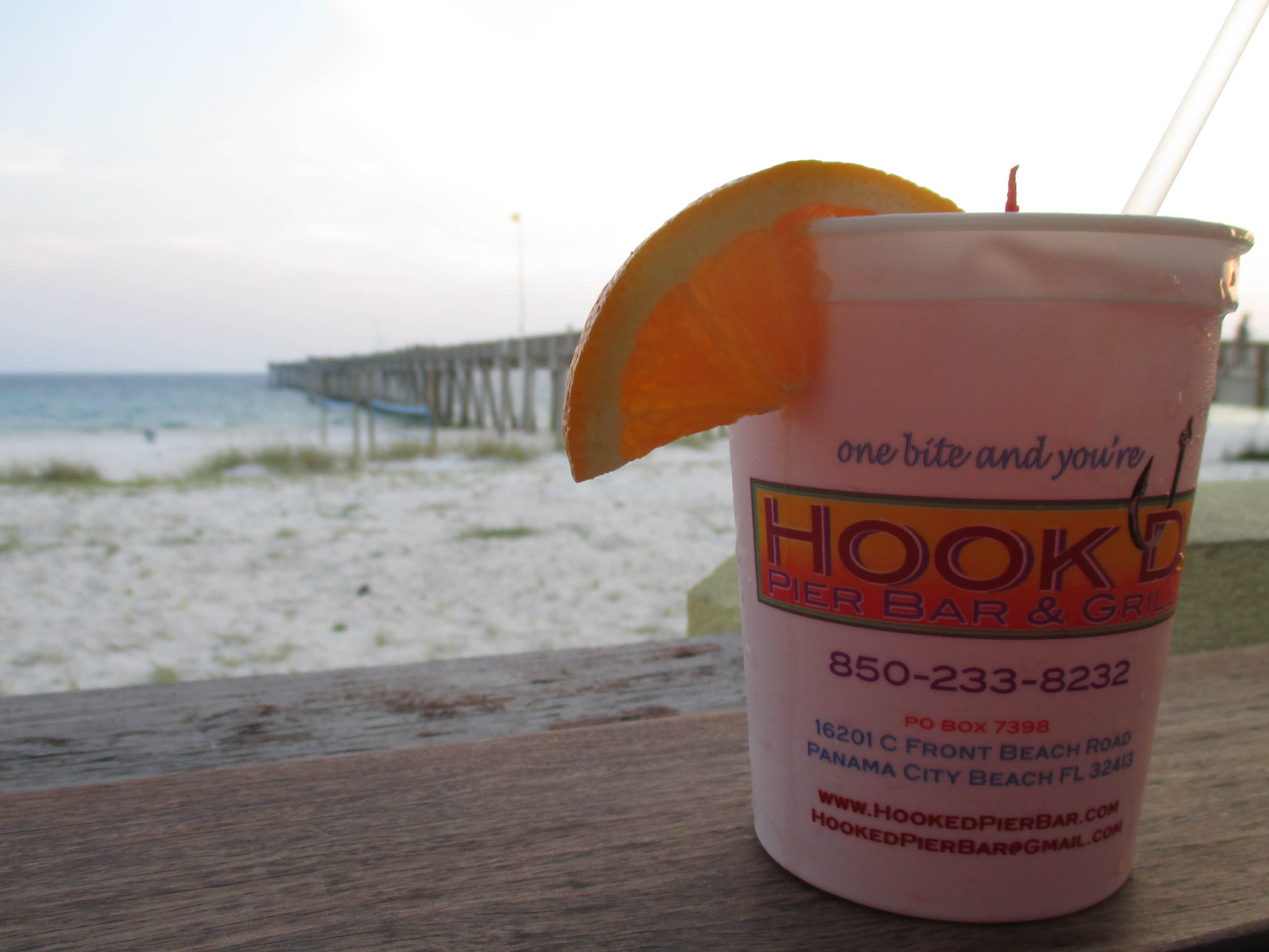 Hook'd Pier Bar and Grill Sunset Drink