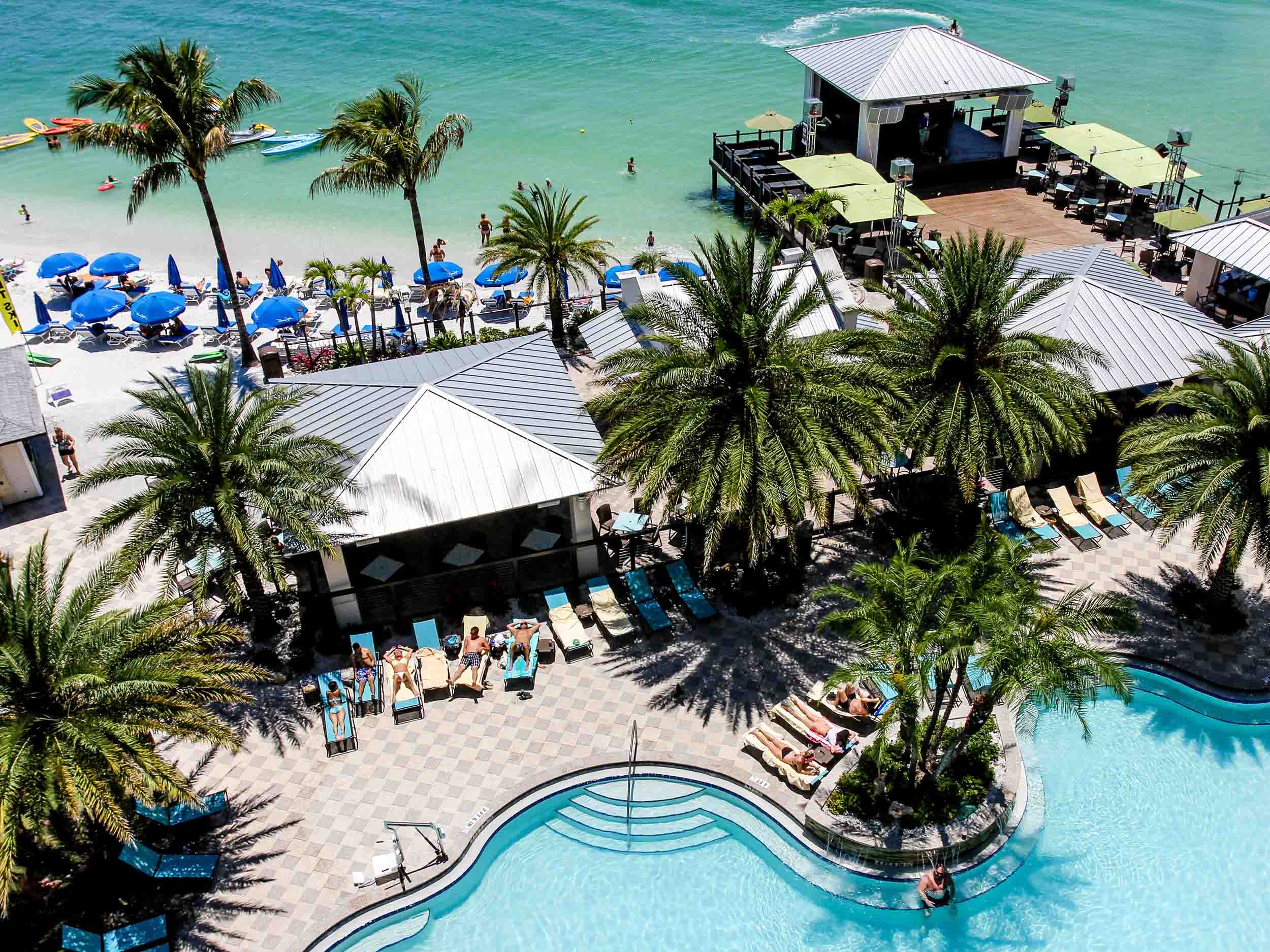 Shephard's Tiki Beach Bar Aerial View