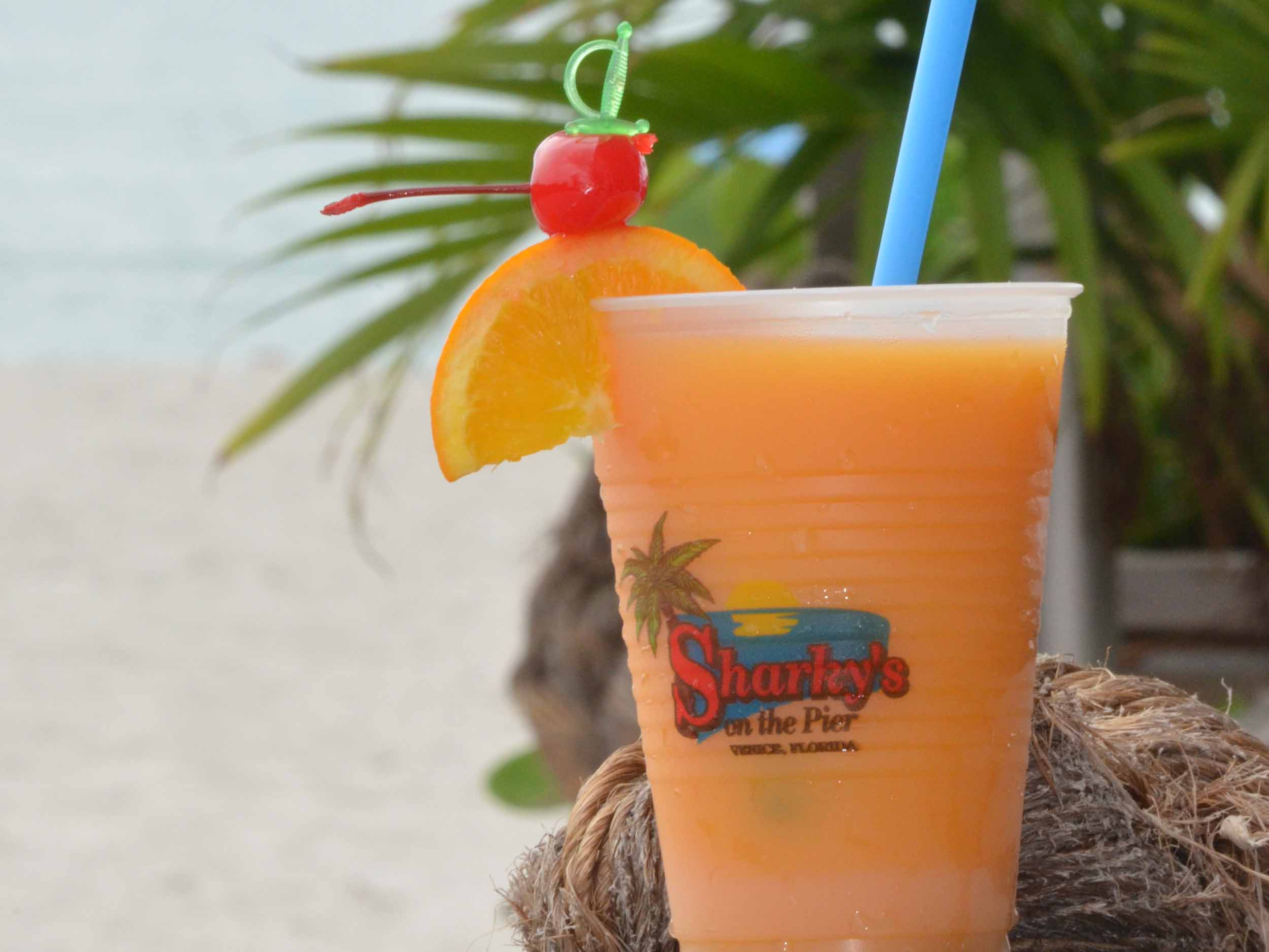 Sharky's on the Pier Mango Bango Drink