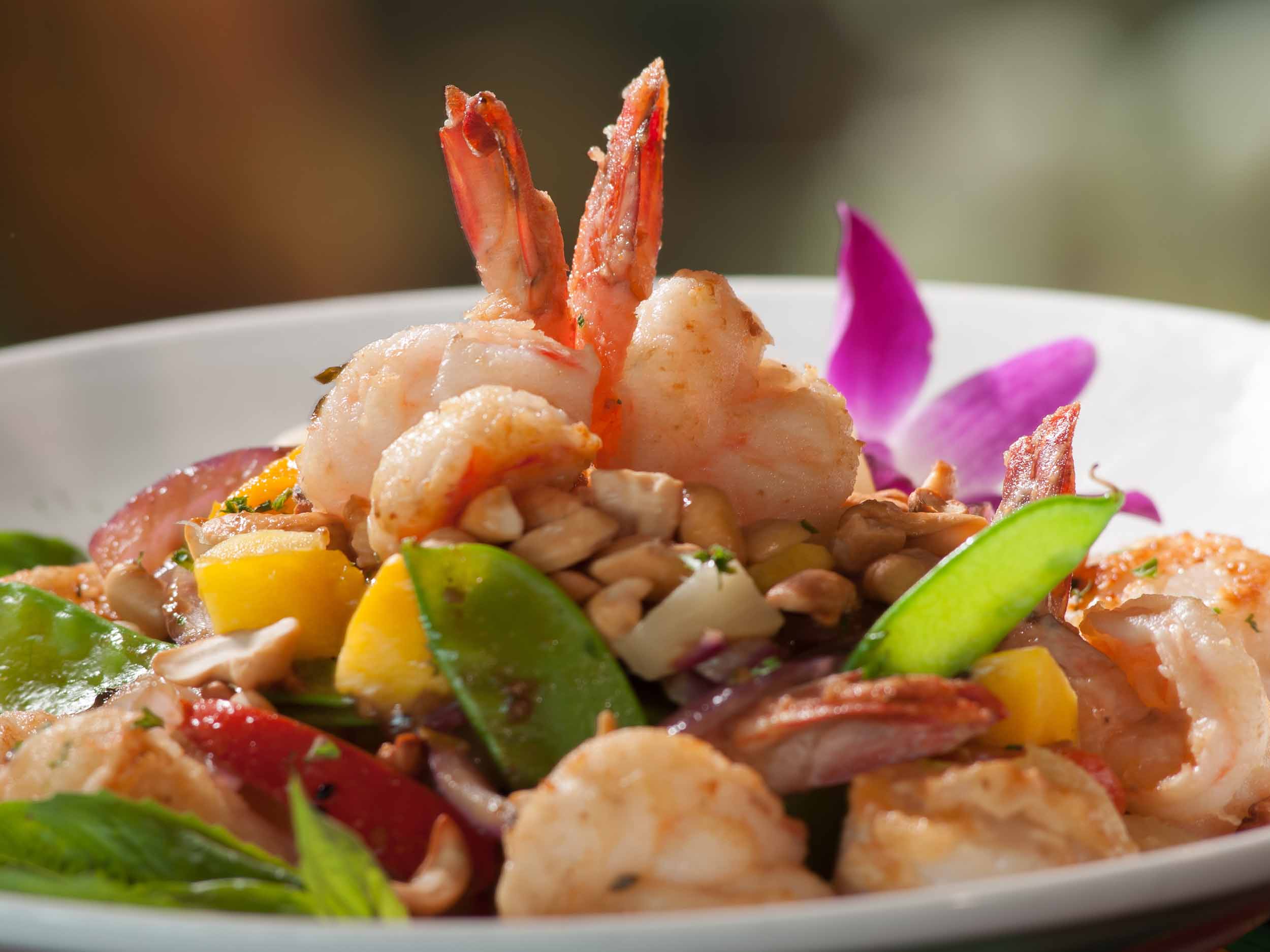 Sharkys on the Pier Seafood Rainforest Entree