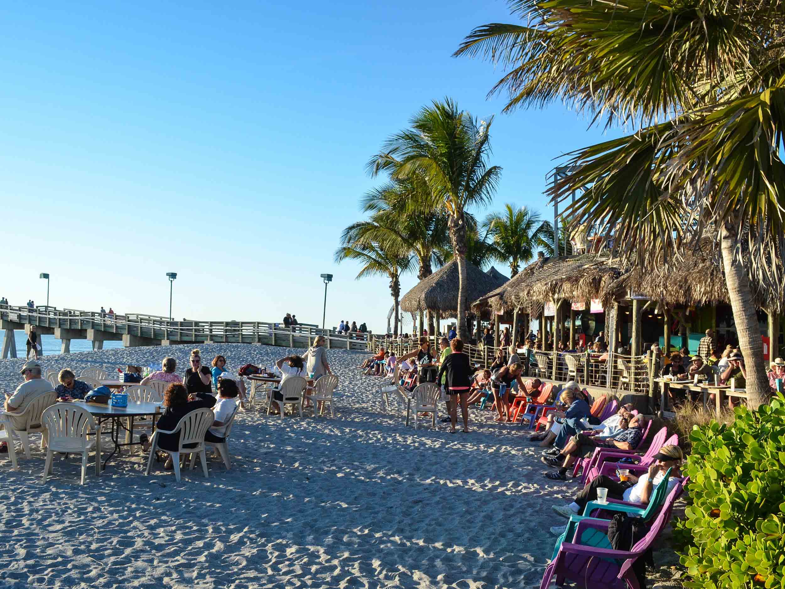 Sharky's on the Pier Chairs in the Sand