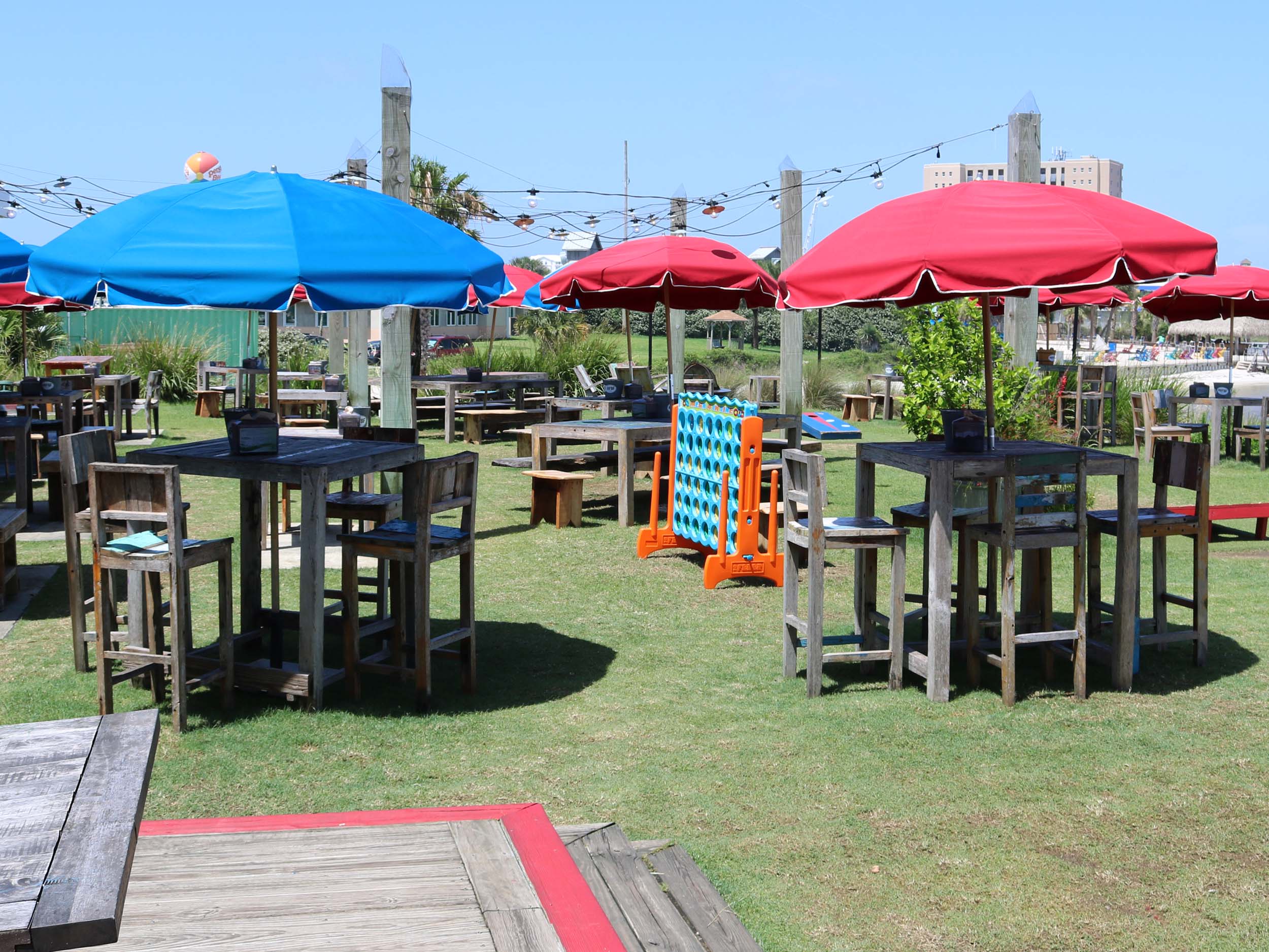 Red Fish Blue Fish Outdoor Seating Area