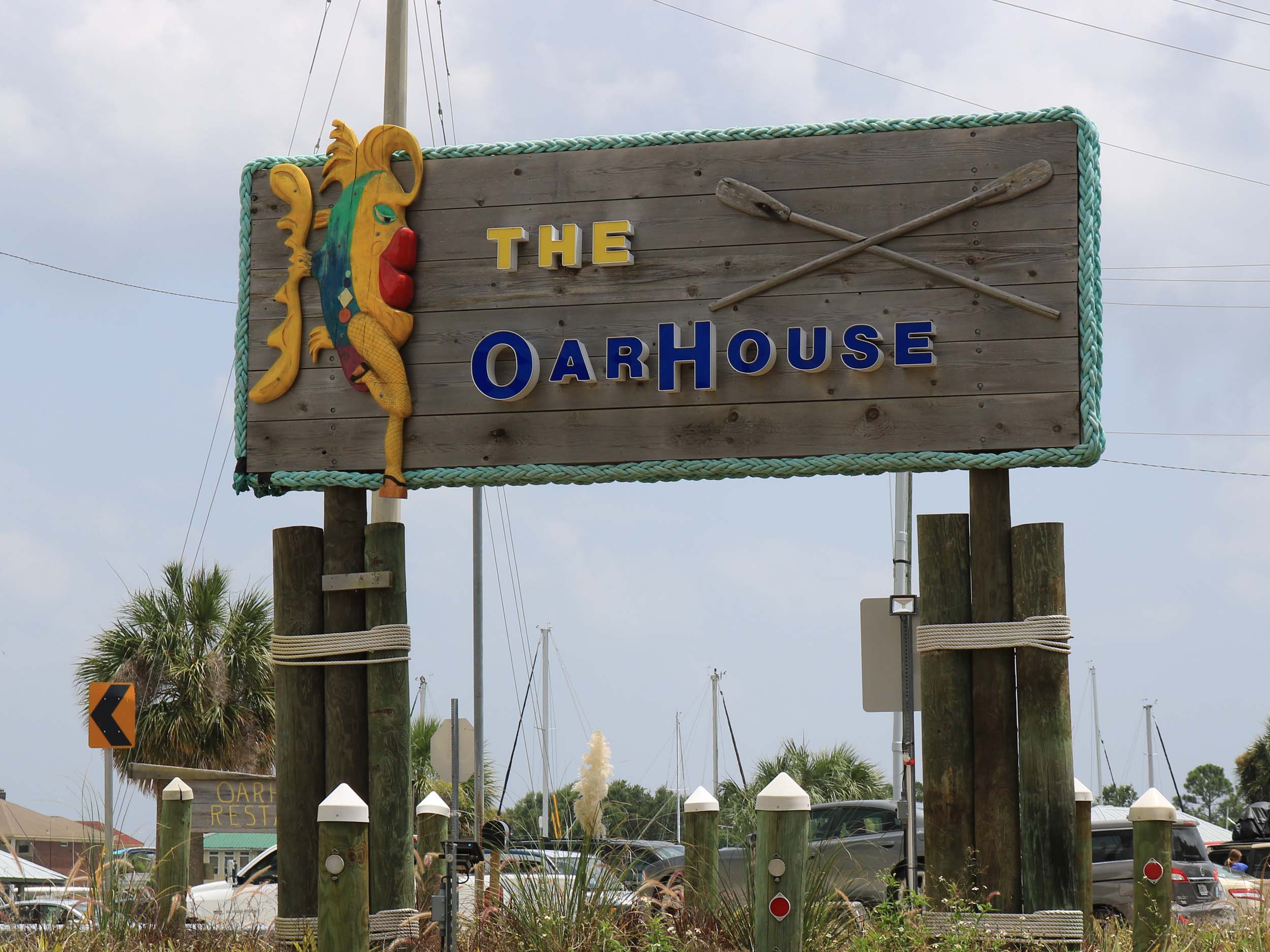 The Oar House Sign