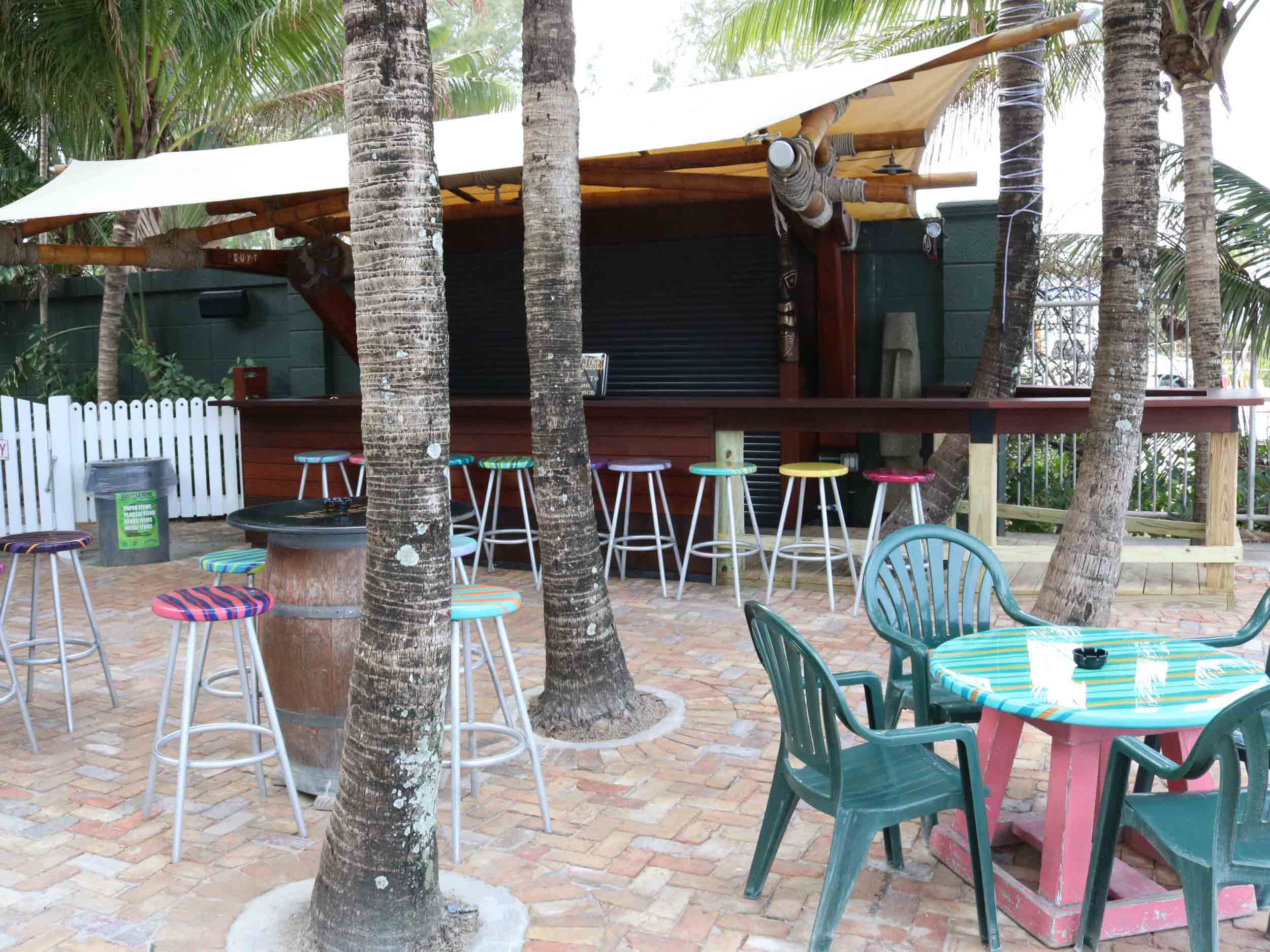 Side Bar at the Square Grouper Tiki Bar
