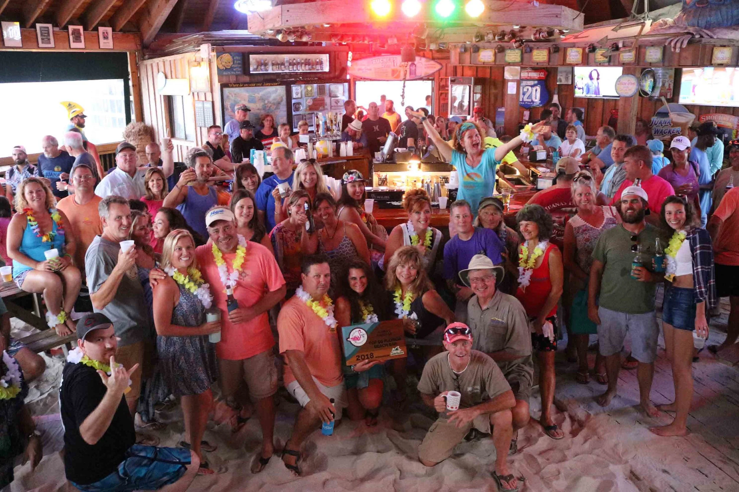 2018 Top Florida Beach Bar award party at Juana's Pagodas