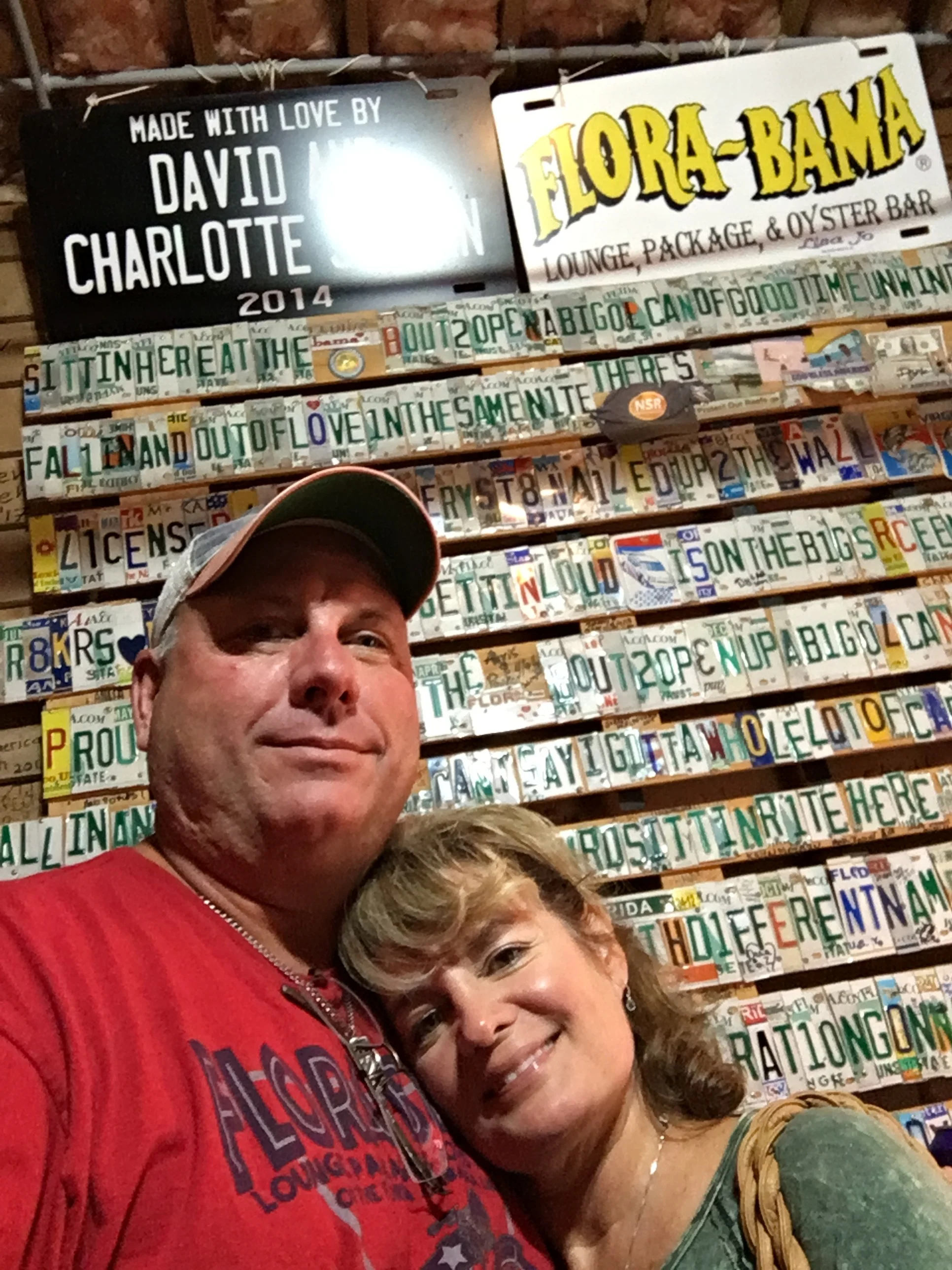 David and Charlotte By the Mural. Image By David Jordan.