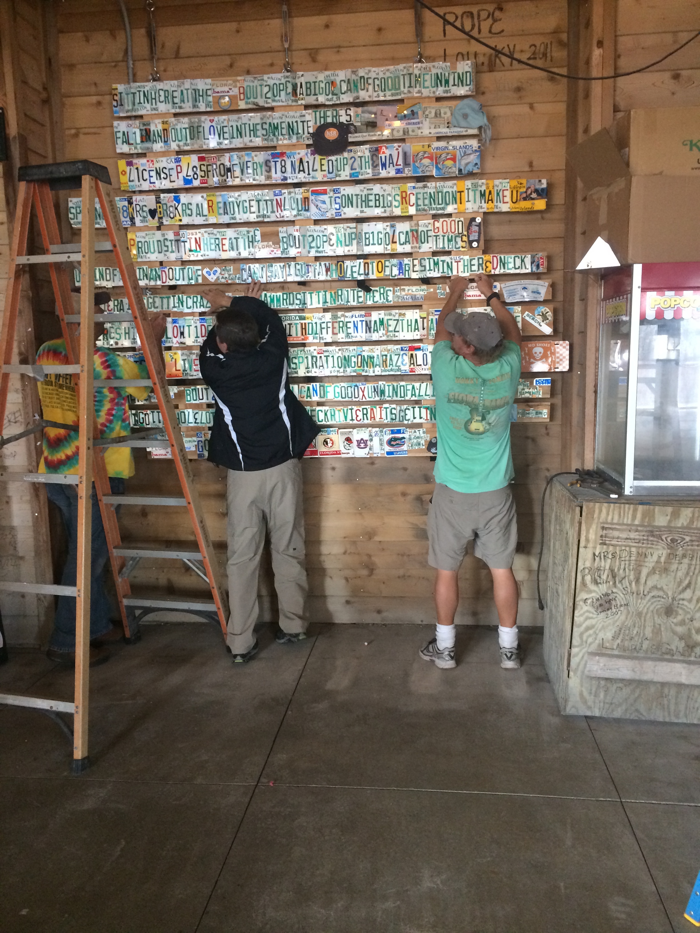 Hanging. The Mural at the Flora-Bama. Image By David Jordan.