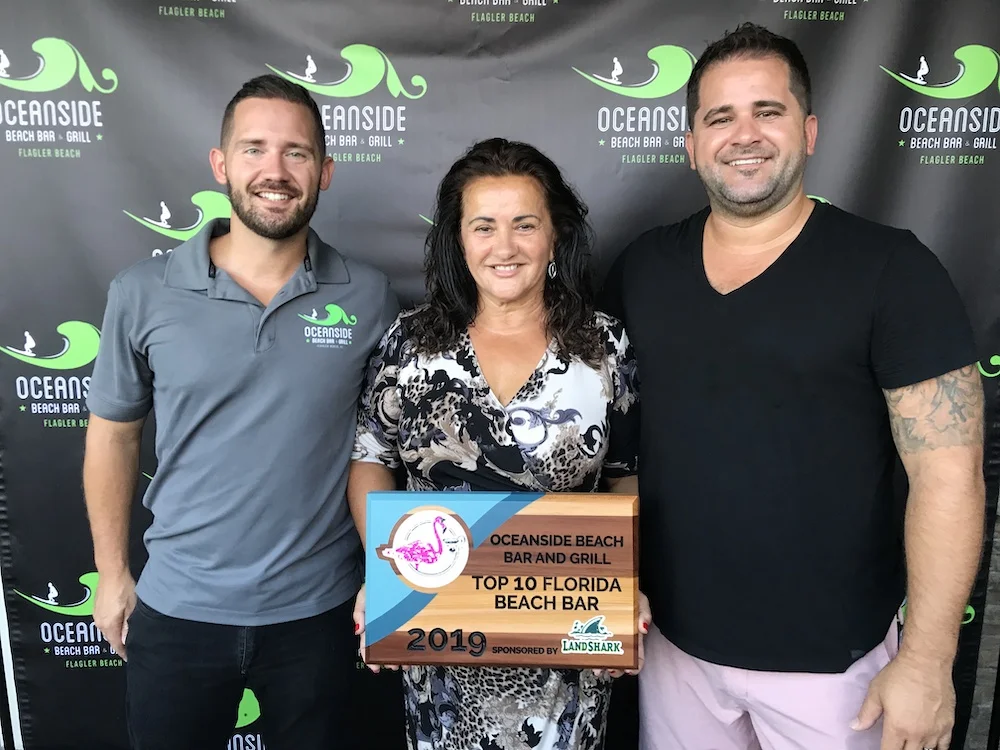 2019 Best Florida Beach Bar award party at Oceanside Beach Bar and Grill