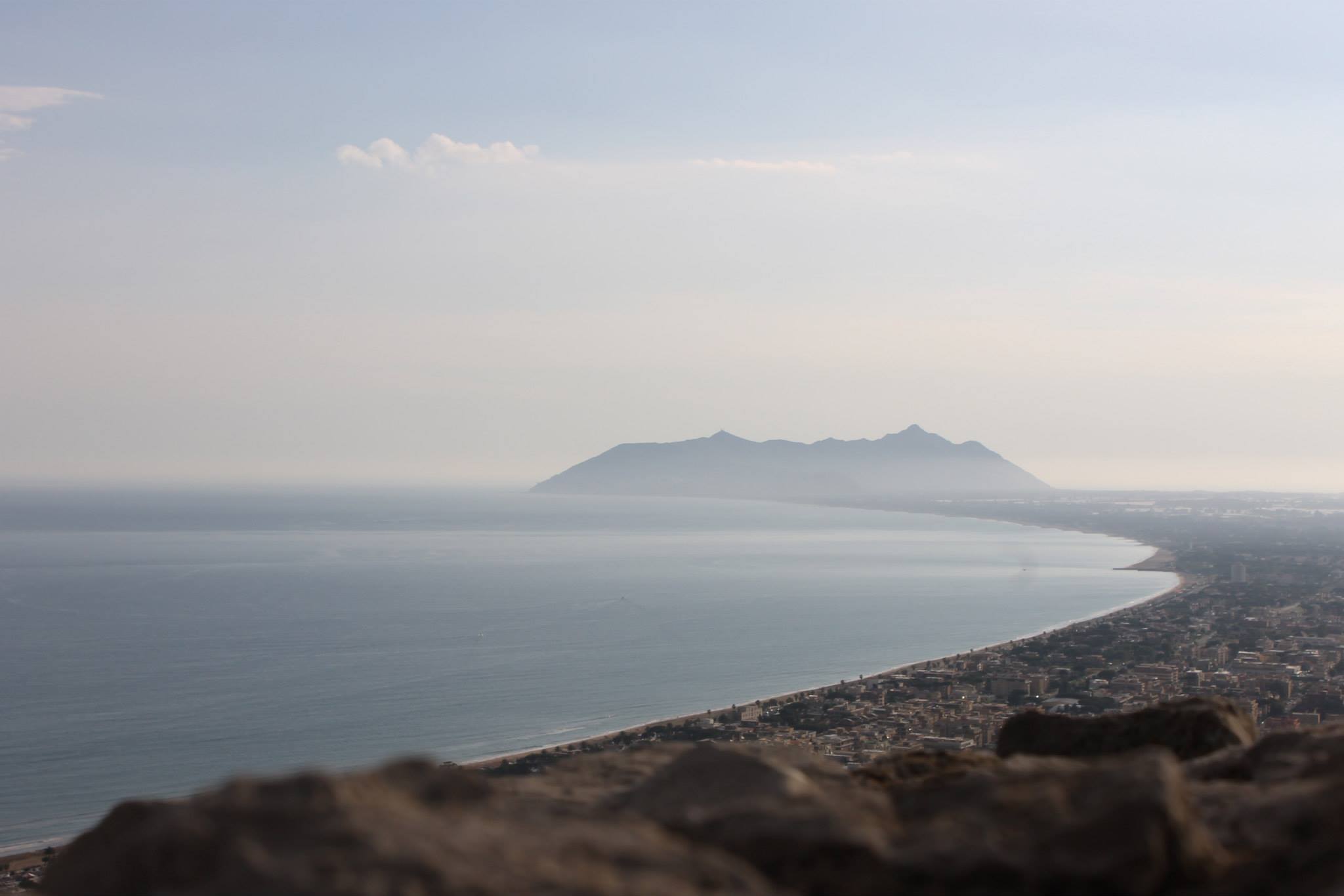 View from the sanctuary of Jupiter Anxur, Terracina, Italy (2013).