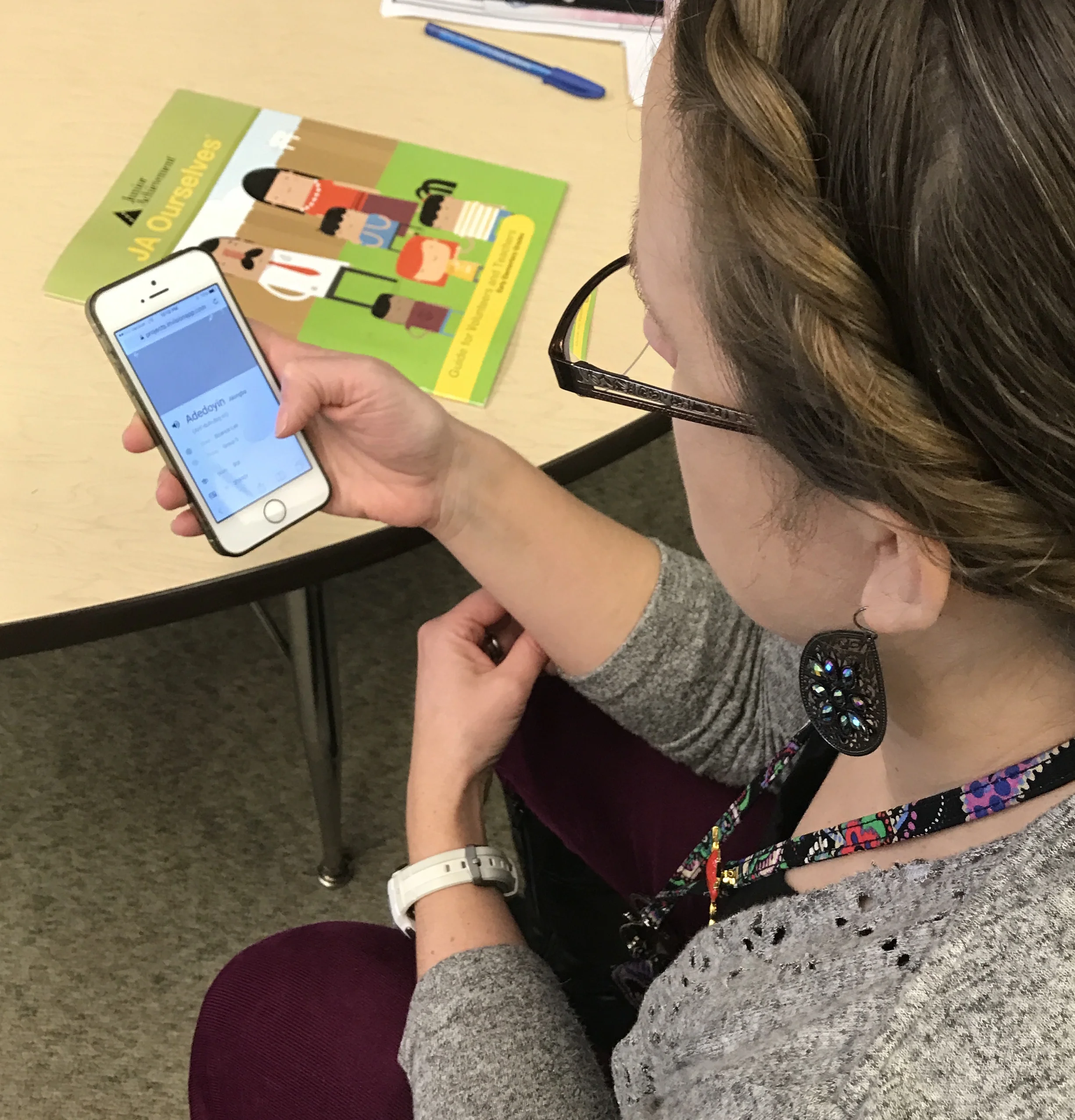 Prototype user testing with Staci.