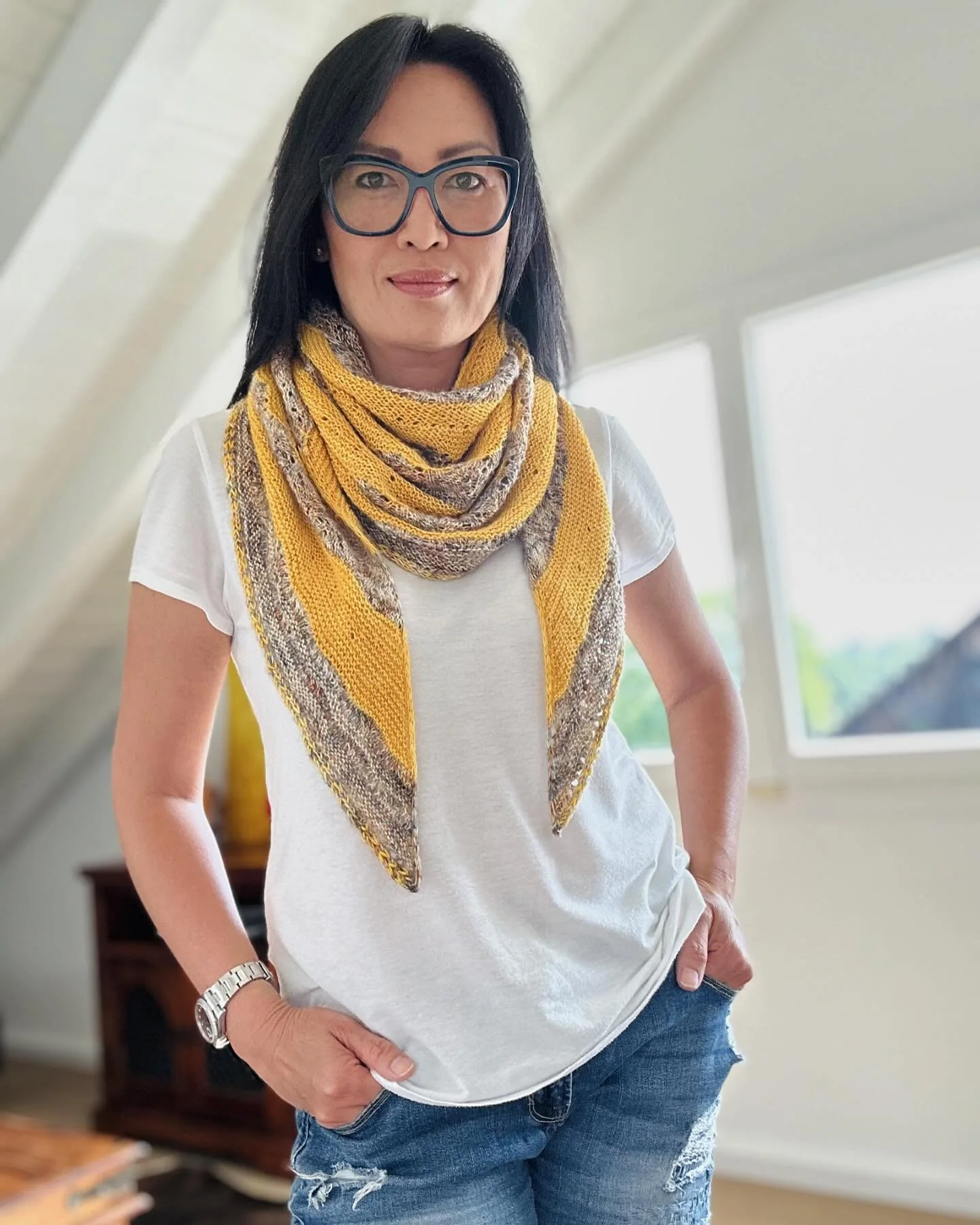 Say hello to the Magic Spell Shawl. And happy birthday to Nadia!! 

Today&rsquo;s the release for this beautiful shawl that was a secret test knit (now you know why I have been quiet!). Knitting the lace sections needed a bit more concentration but i