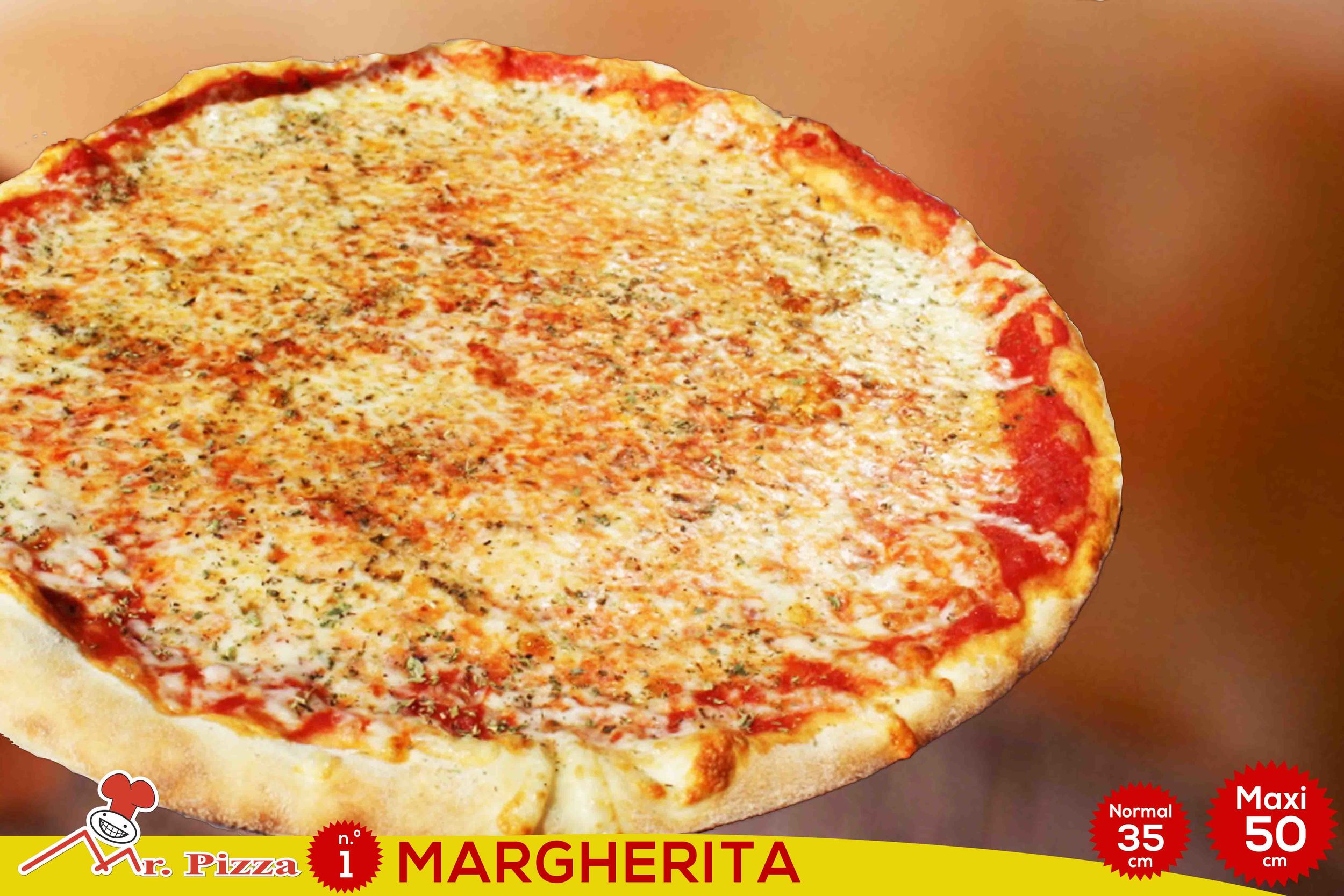 #1 - Margherita tomate . mozzarella . oregãos