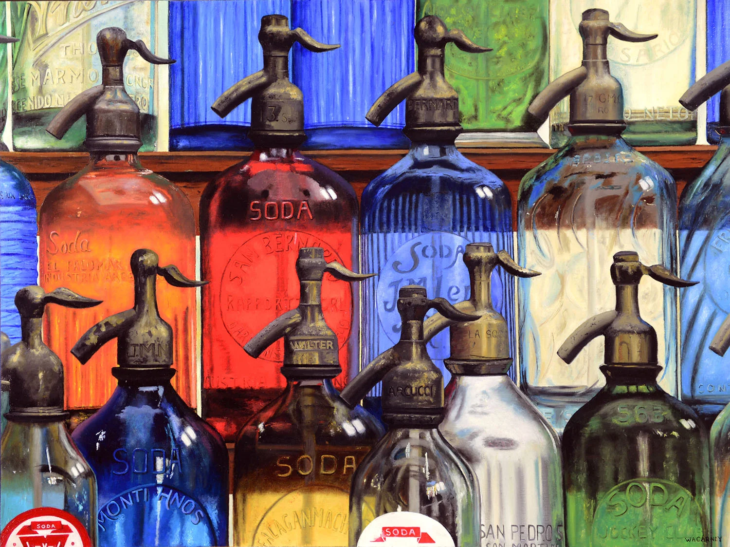 Kaleidoscope Seltzer 30" x 40" Oil on linen