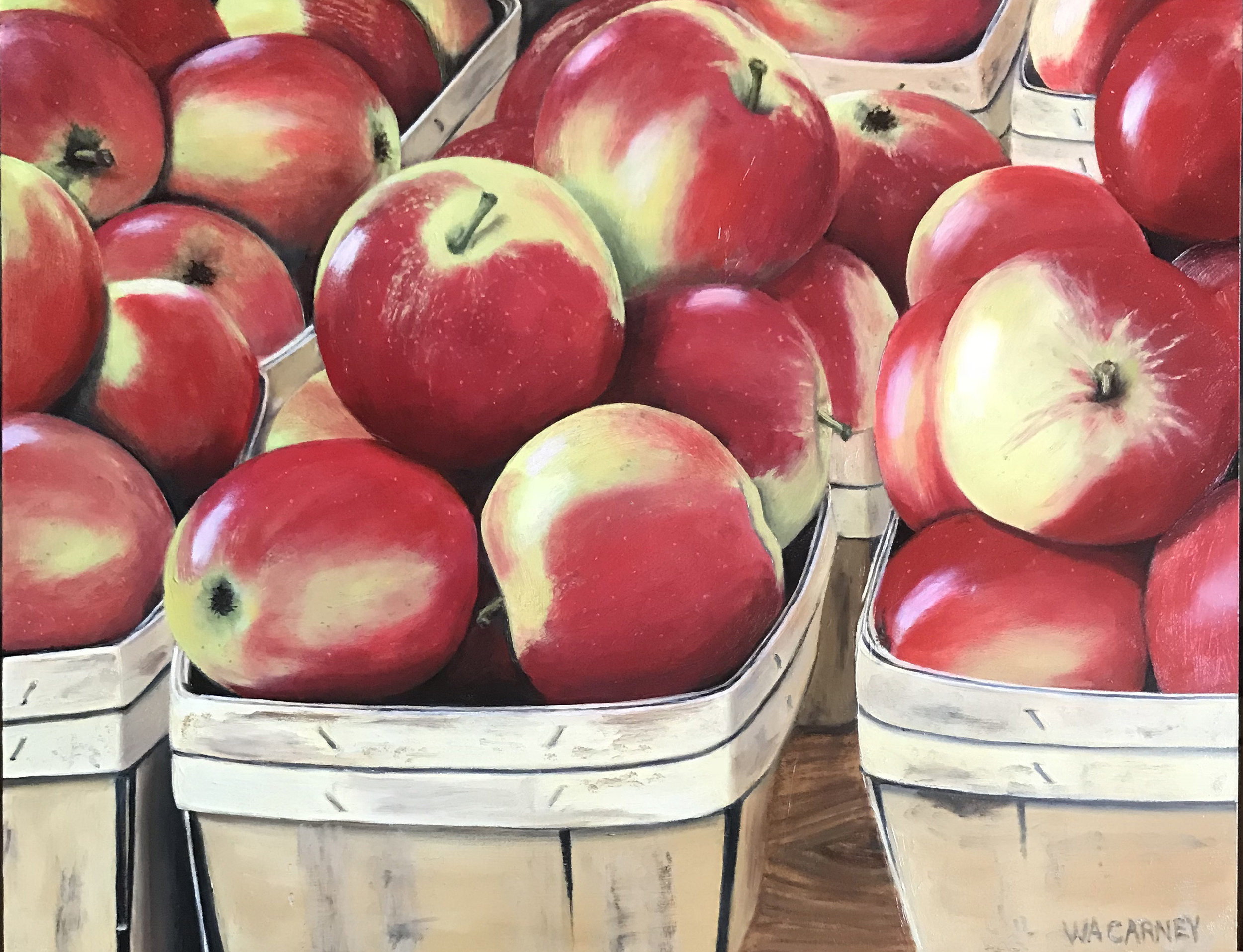 HOW DO YOU LIKE THEM APPLES 11” x 14” Oil on panel
