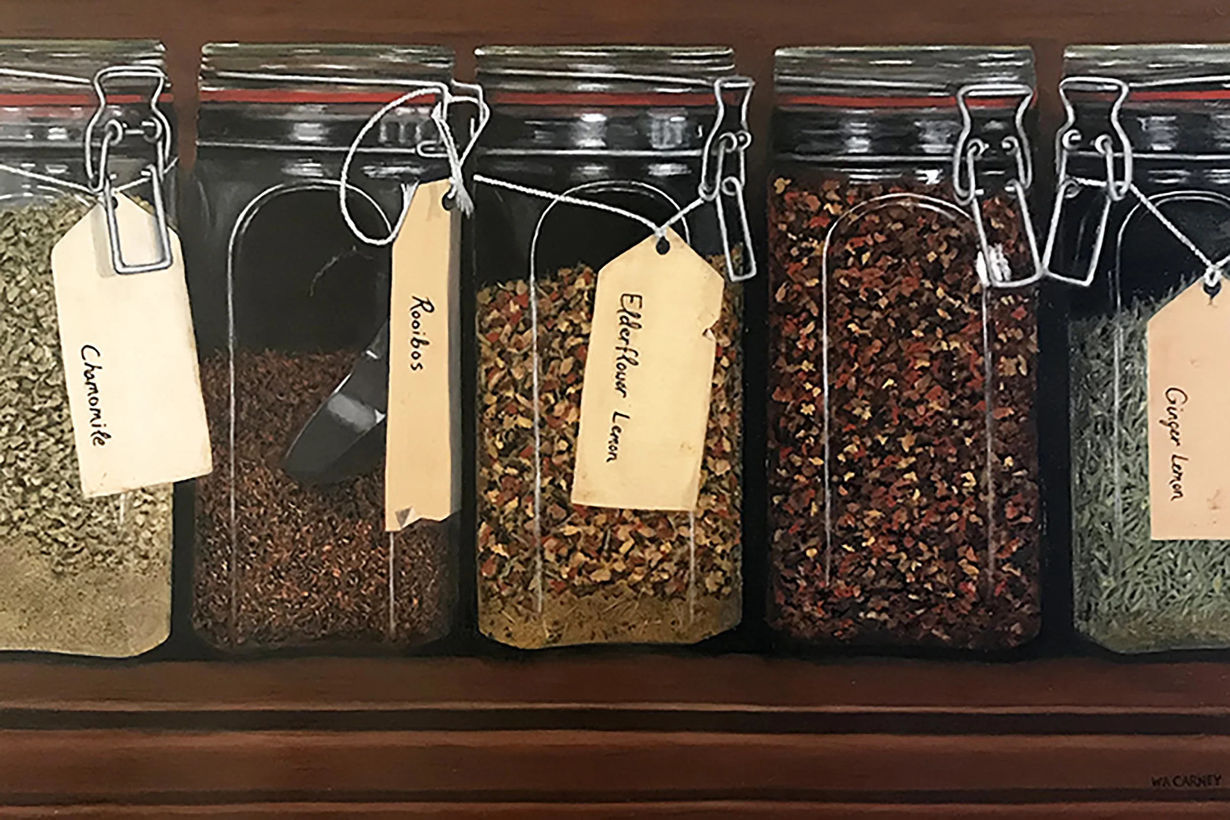 LOOSE LEAF PARADE 24” x 36” Oil on panel