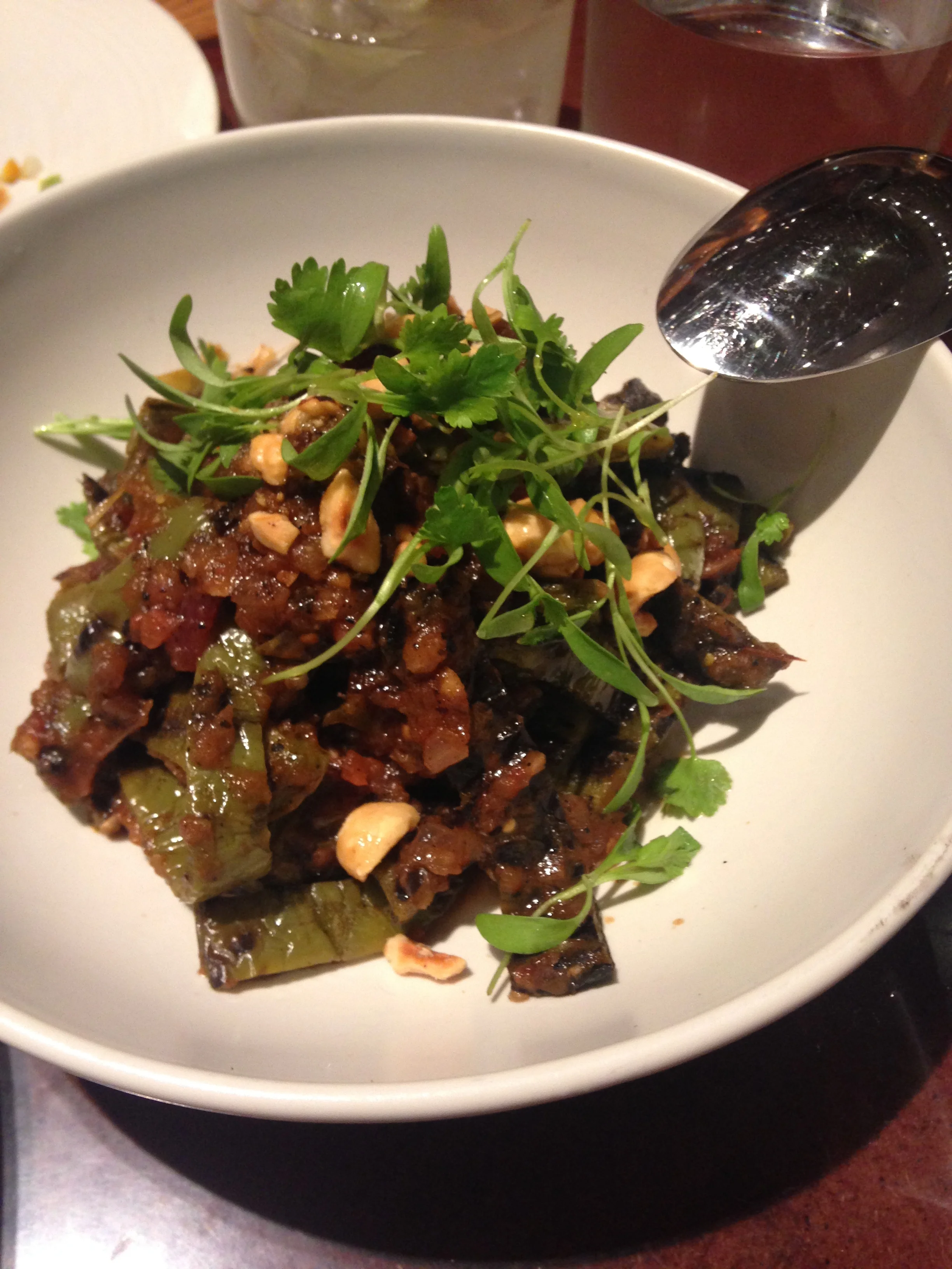Nopales means cactus paddles.