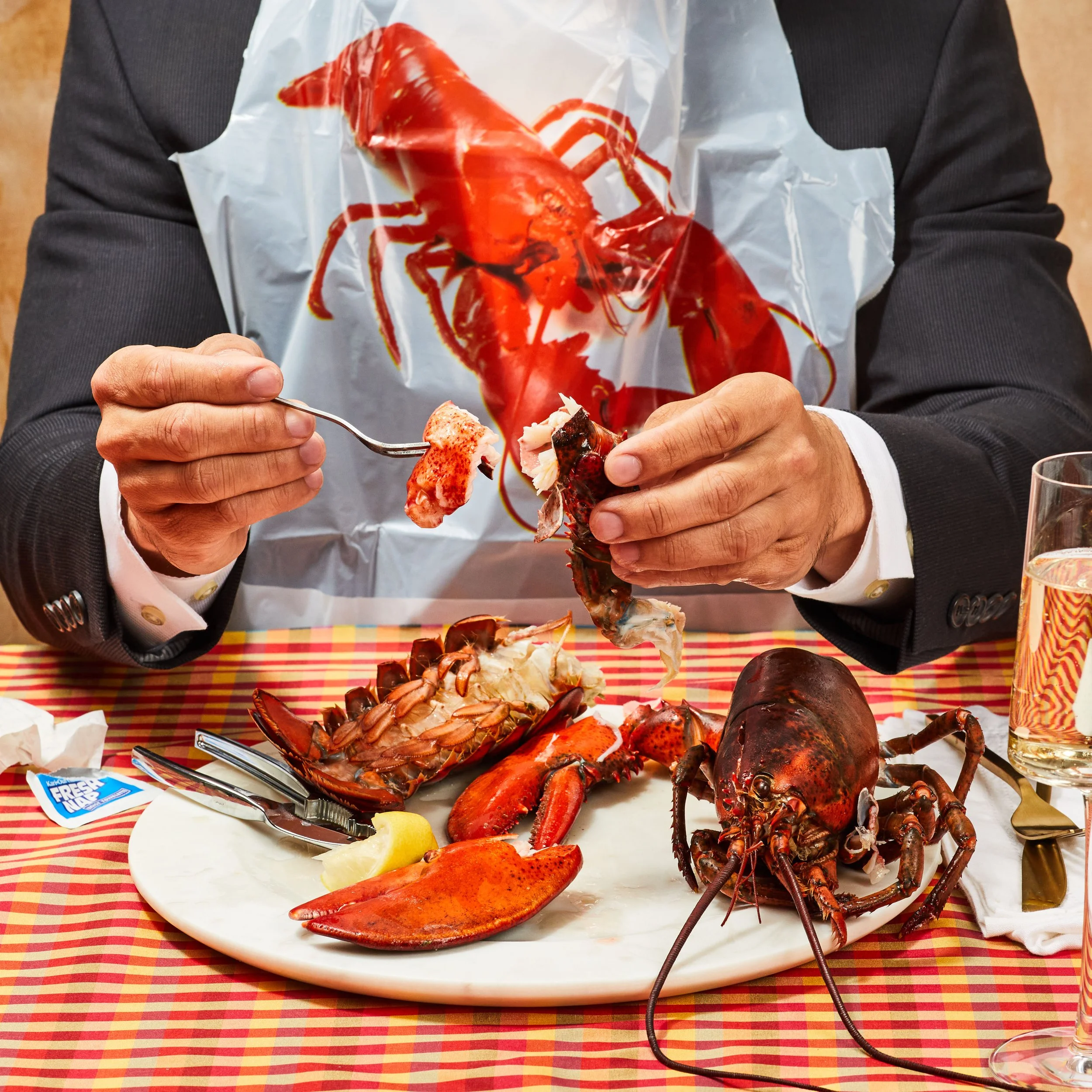 Steamed Lobster with Herb Browned Butter (Anova) Art Direction