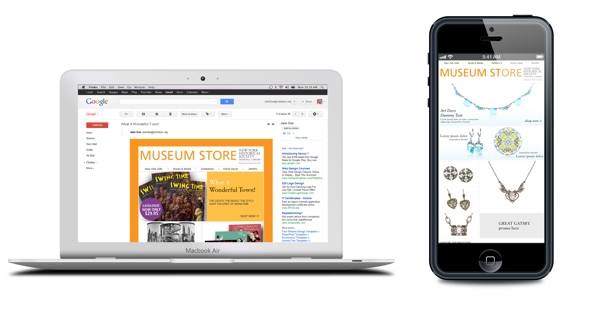eBlasts designed for the New-York Historical Museum Store. Check out the photos here .