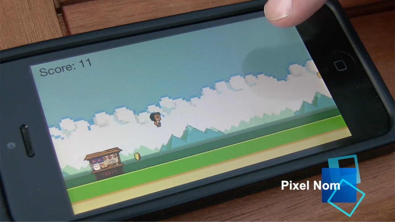 Jumping for Joy! New App Video - Pixel Nom by SeaBurnGames
