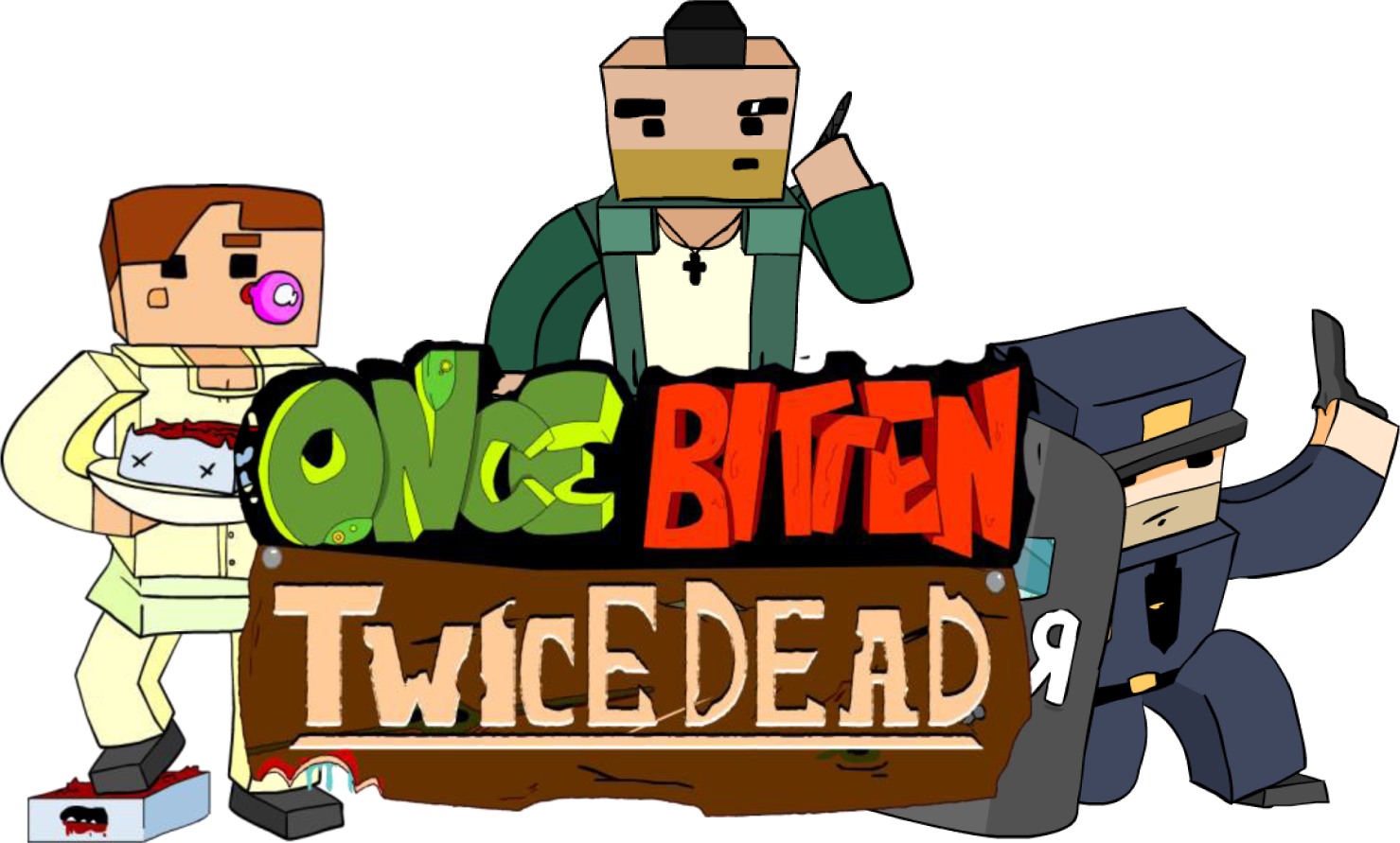 Help save humanity from the zomblokalypse - Once Bitten, Twice Dead!