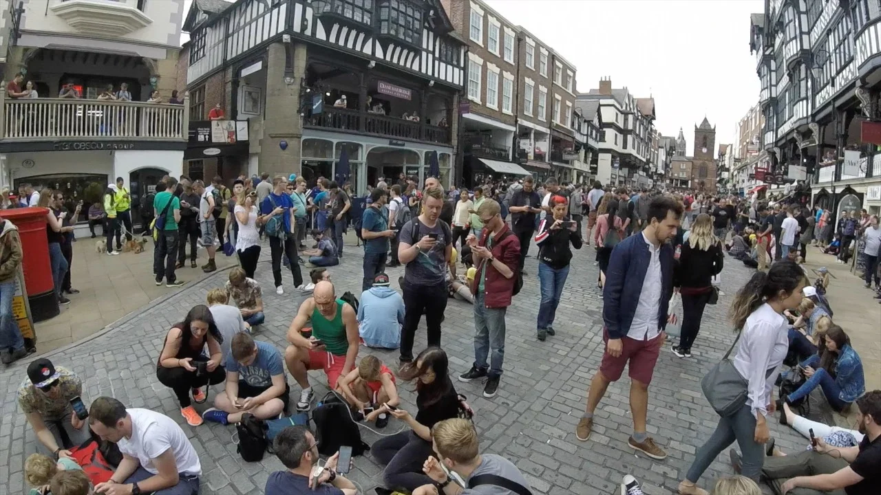 Chester Pokemon Go Event 17 Miles in 1 Minute Video