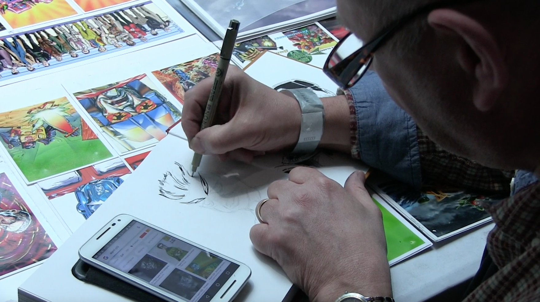 Lee Sullivan draws Agent X-20 (Stingray) - Stoke CON Trent 2018