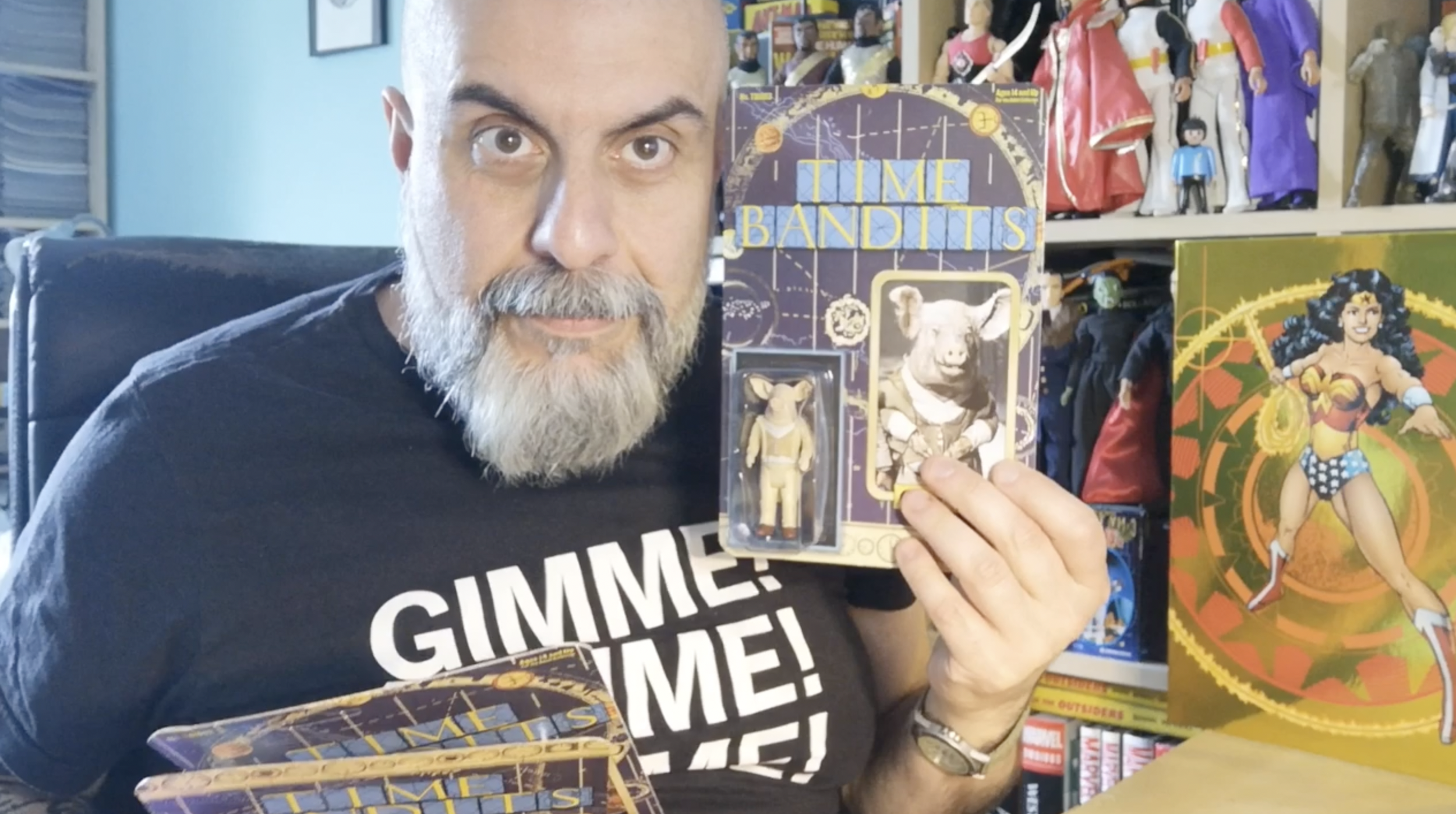 Time Bandits figures from Plastic Meatball - Randall, Evil and Og (as a pig) | Bruno's Boxes