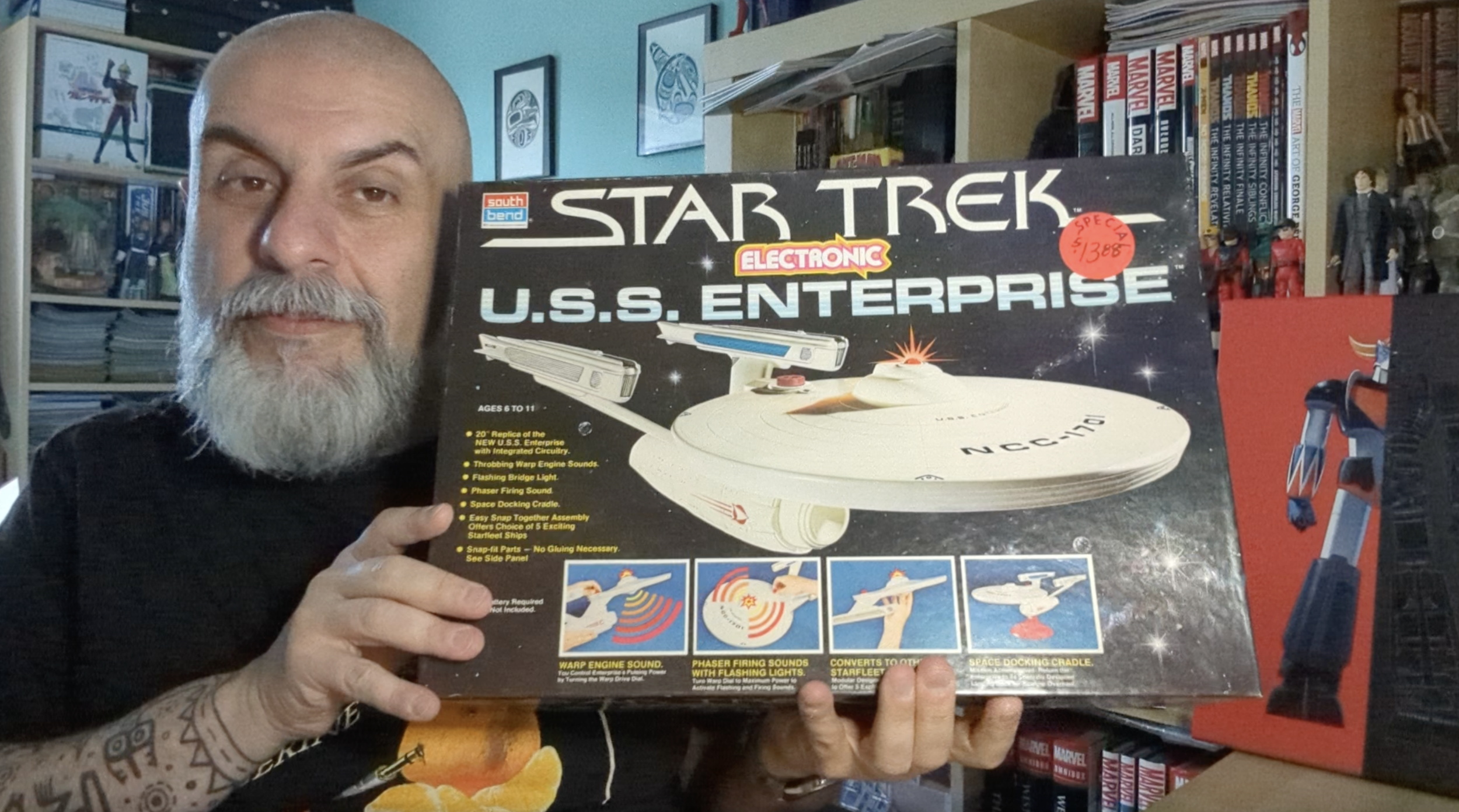 Star Trek: The Motion Picture Electronic USS Enterprise (1978) vintage toy Unboxing! | Bruno's Boxes