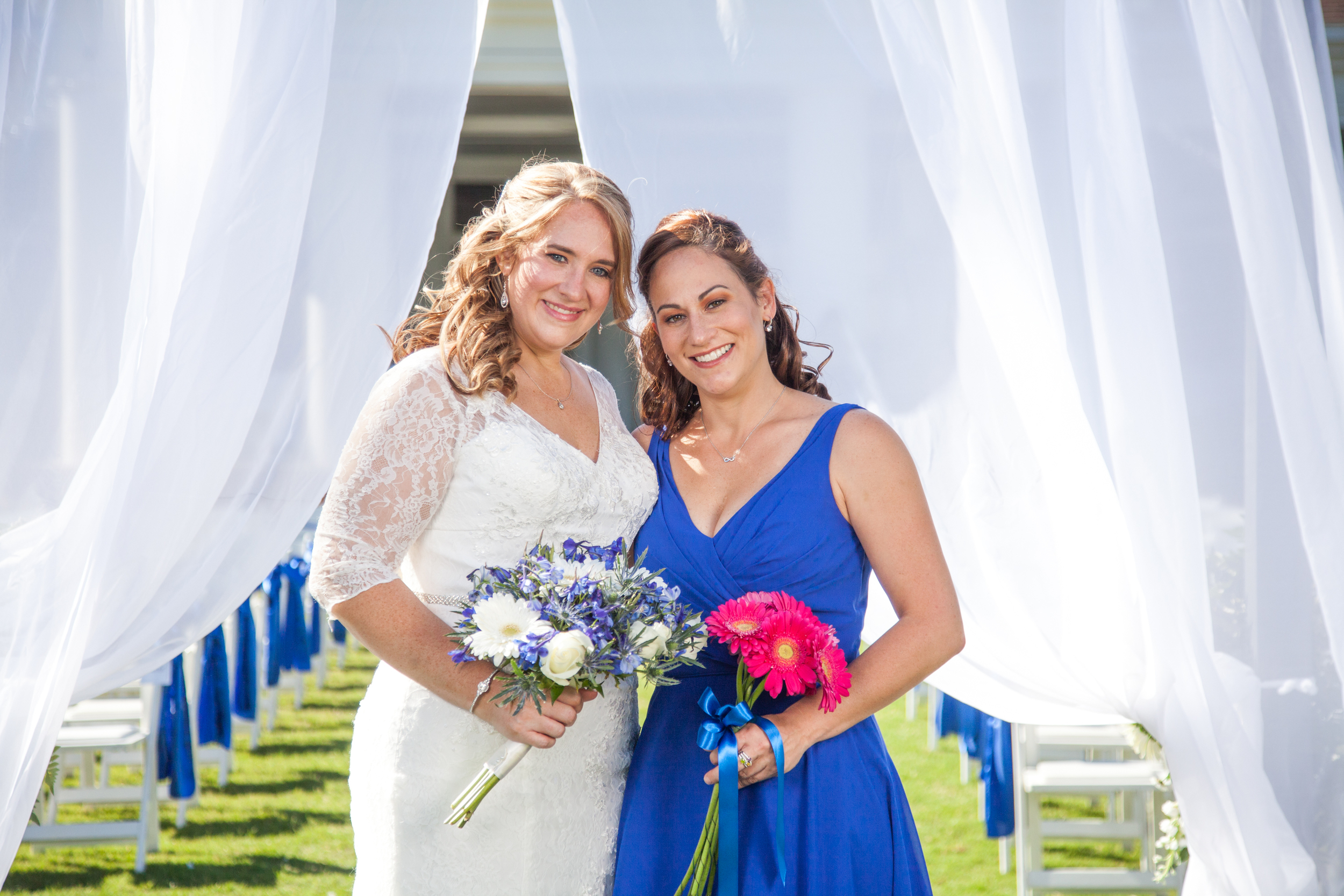 Formal family portraits were done before the start of the ceremony to leave more time during sunset for the fun creative portraits of the bride and groom.