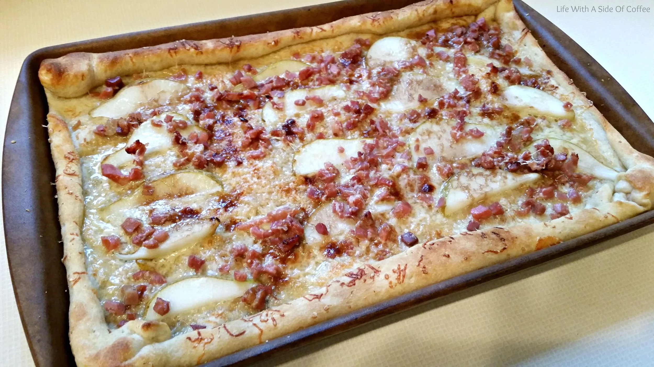 Pear & Prosciutto Flatbread — Lattes, Life & Luggage